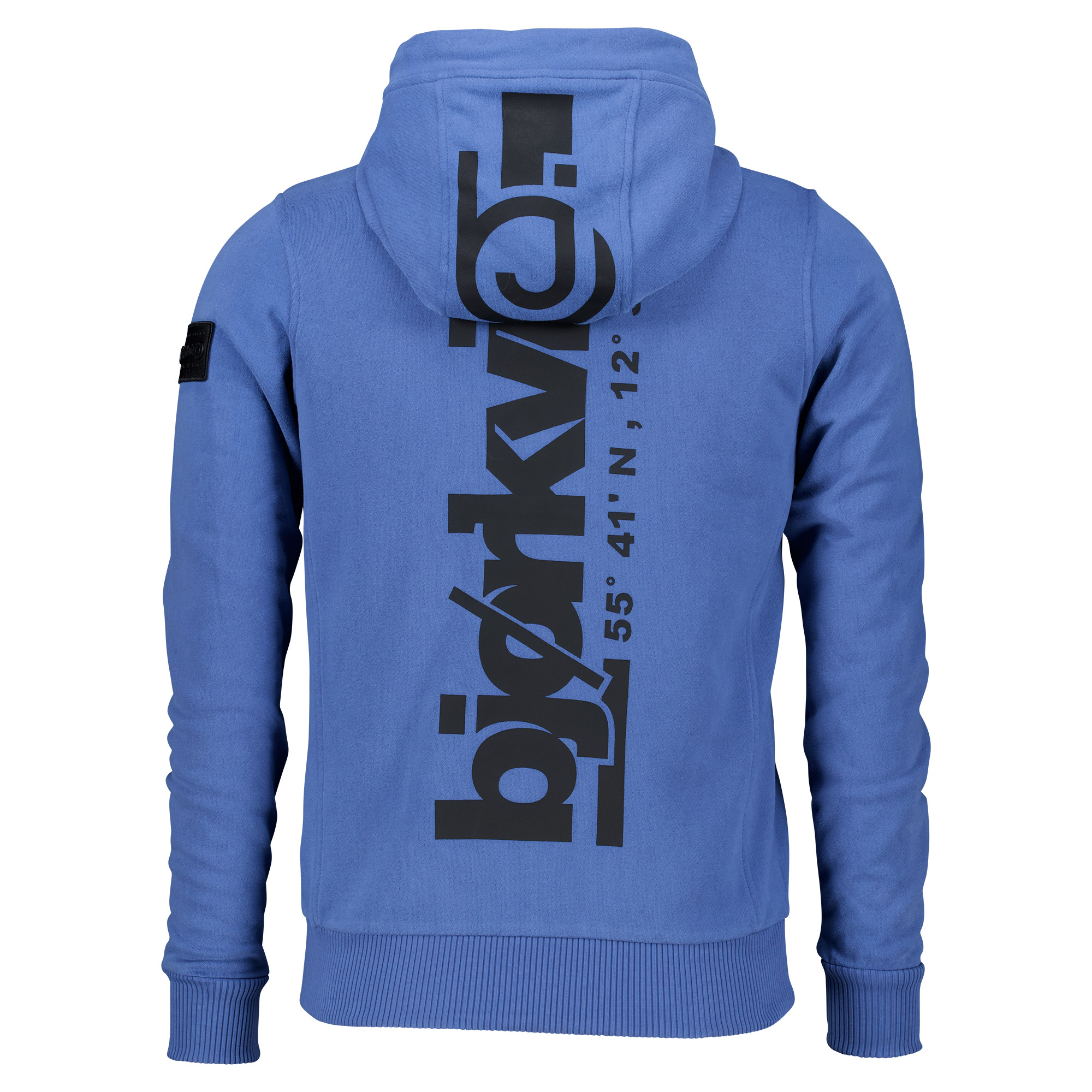Männliches Model mit Björkvin Sweatjacke in Dutch Blue