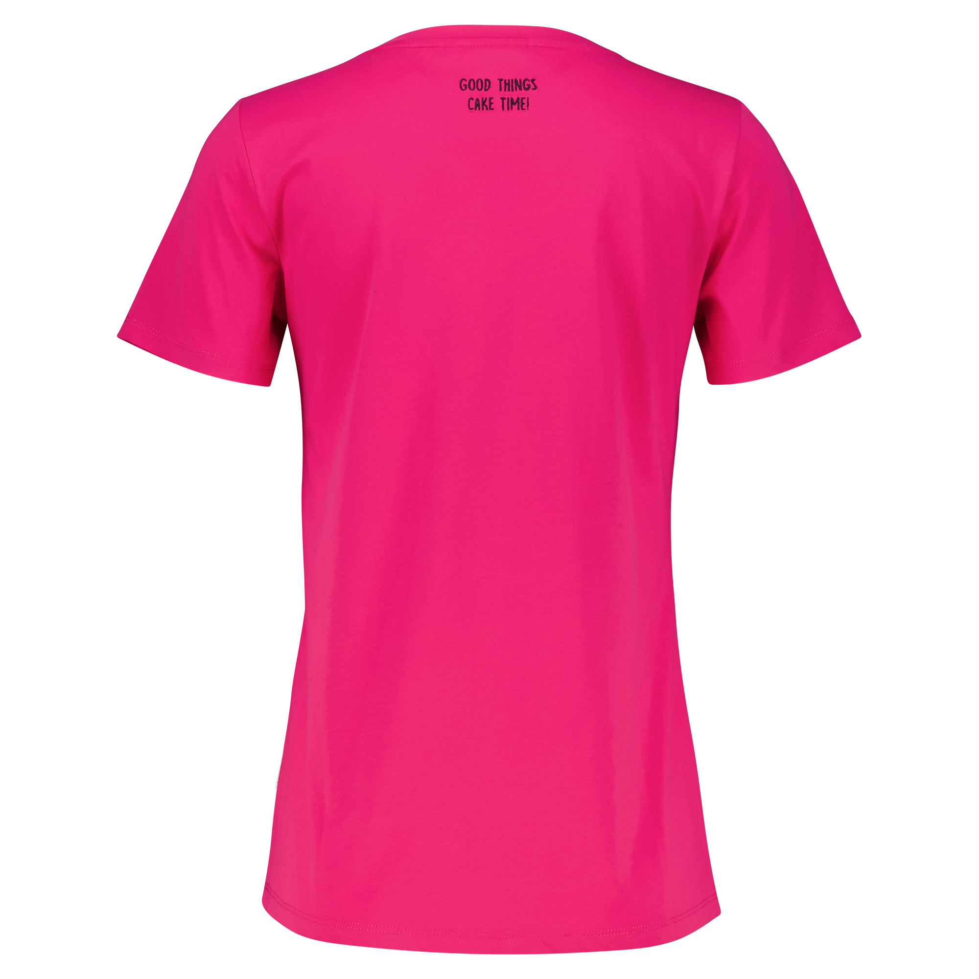 Weibliches Model mit ANKERBRAUT T-Shirt in Bright Rose