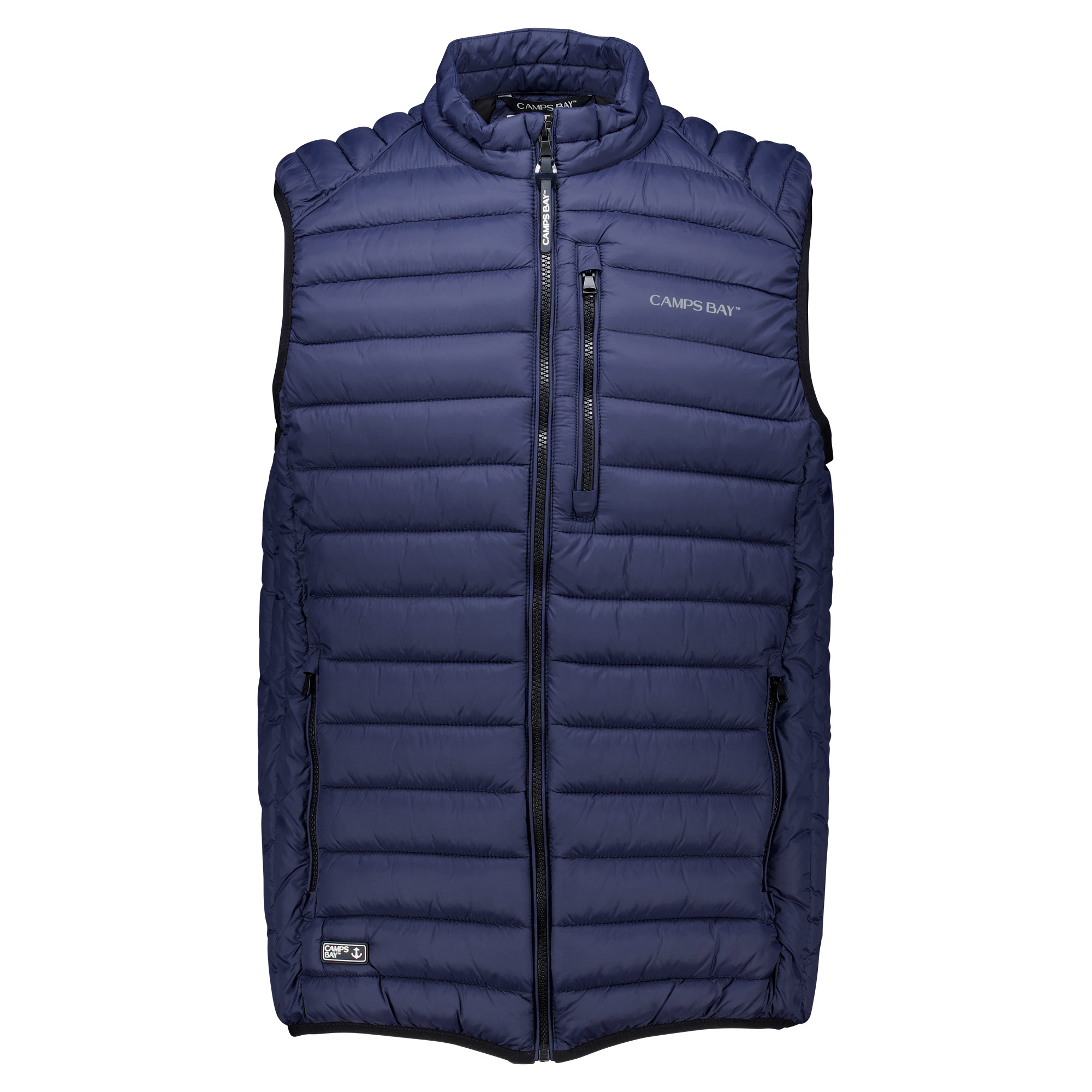 Männliches Model mit CAMPS BAY Weste in Navy
