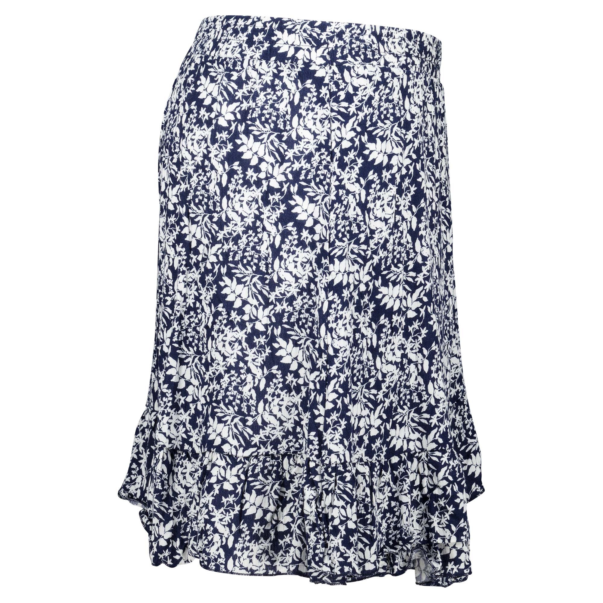 Weibliches Model mit Rock Your Day Rock in Navy-Flower
