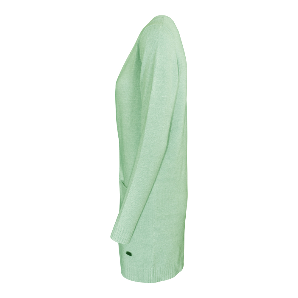 Weibliches Model mit CAMPS BAY Strickjacke in Harbour Grey