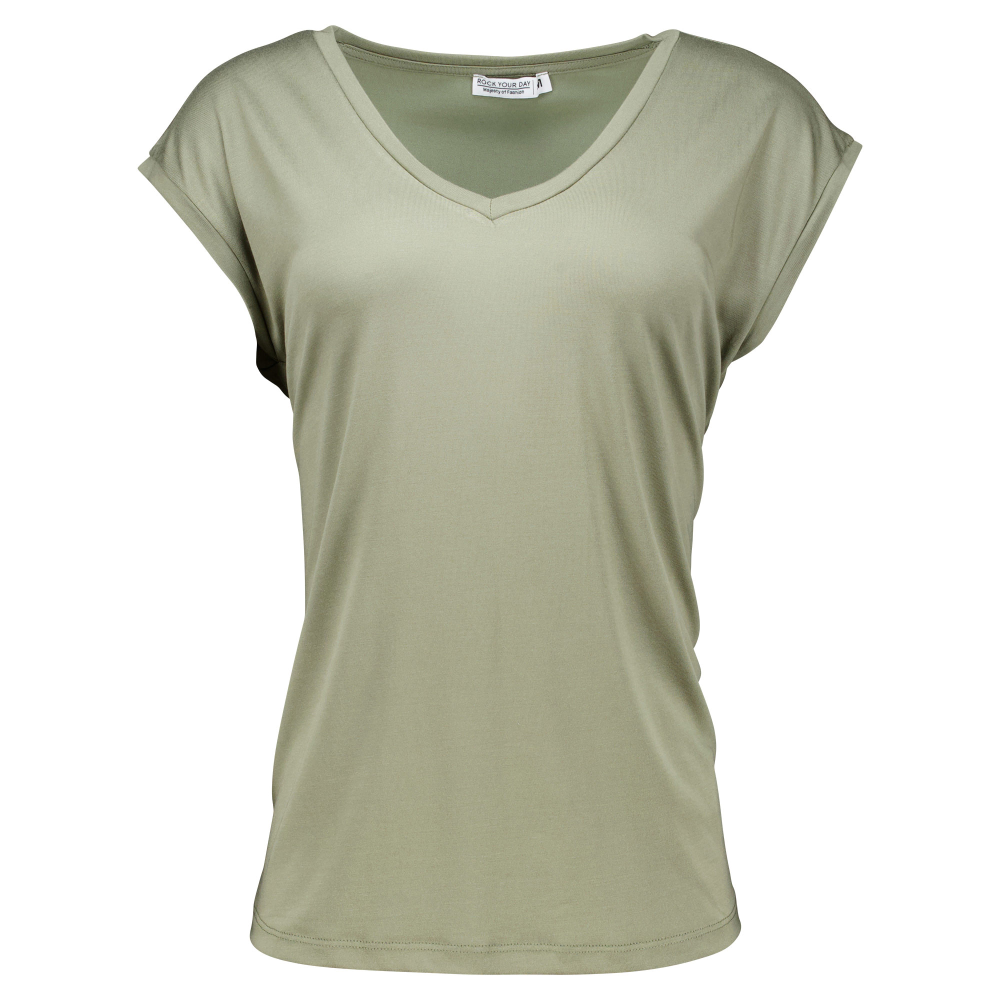 Weibliches Model mit Rock Your Day T-Shirt 
