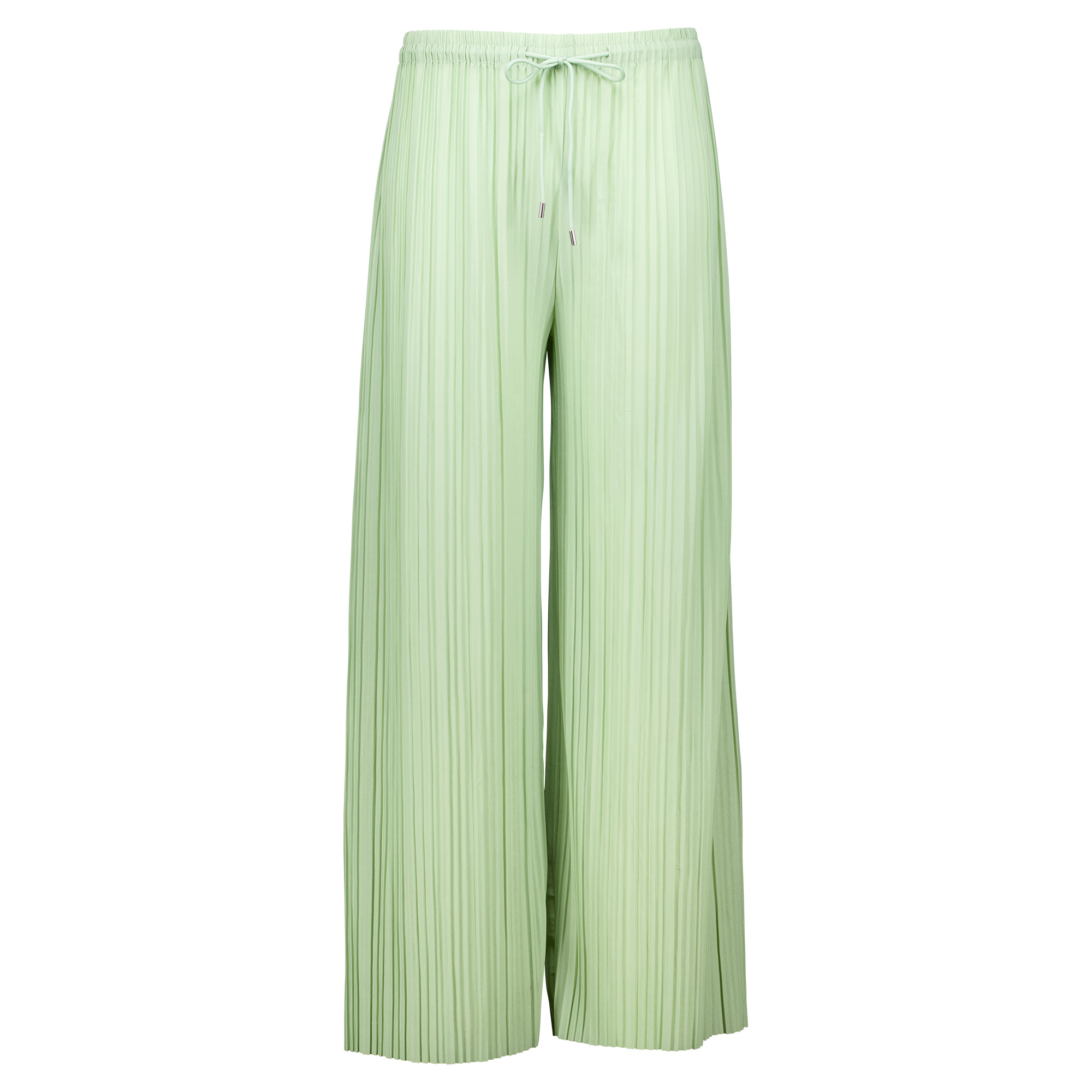 Weibliches Model mit Rock Your Day Plisseehose in Sage Green