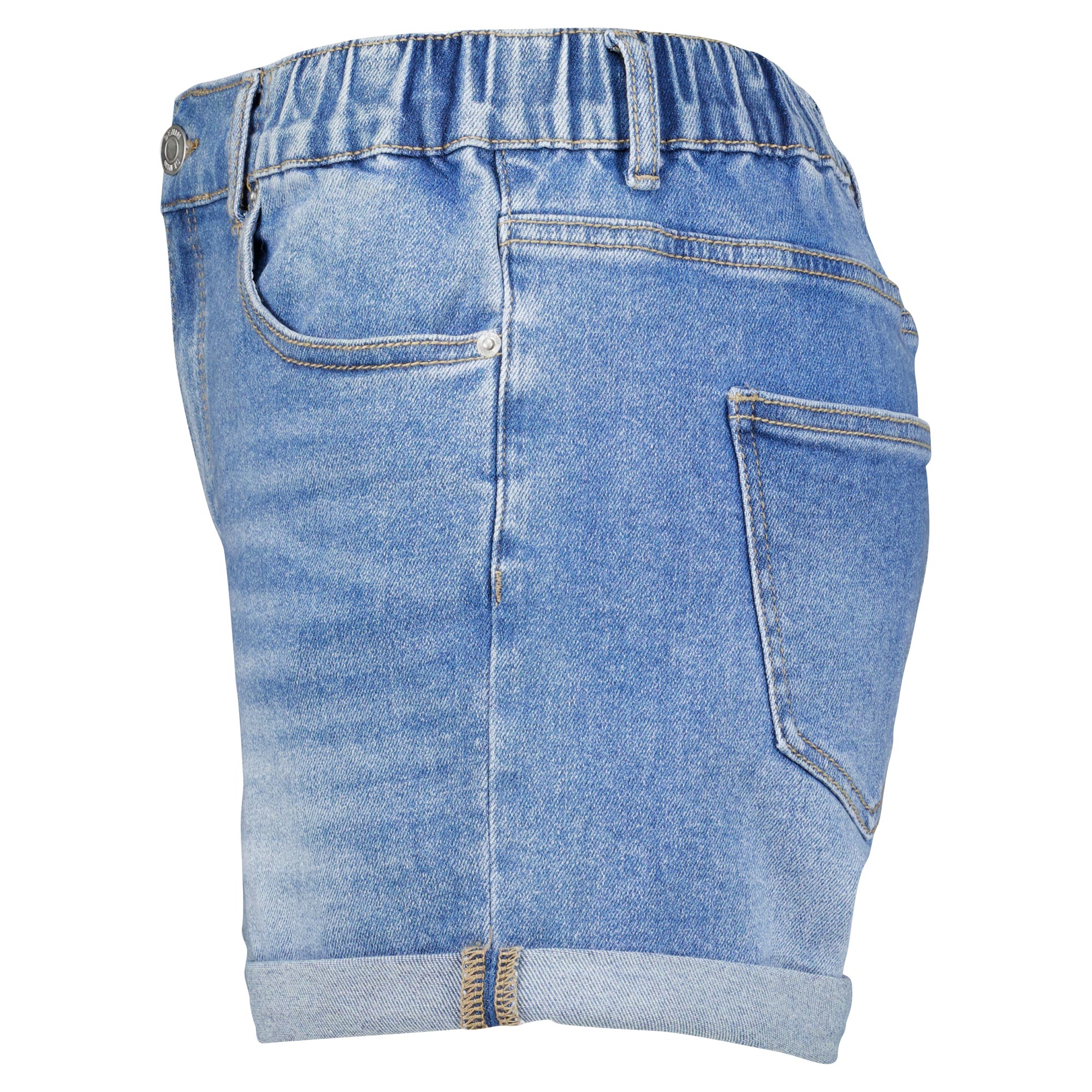 Weibliches Model mit Rock Your Day Jeans-Shorts 