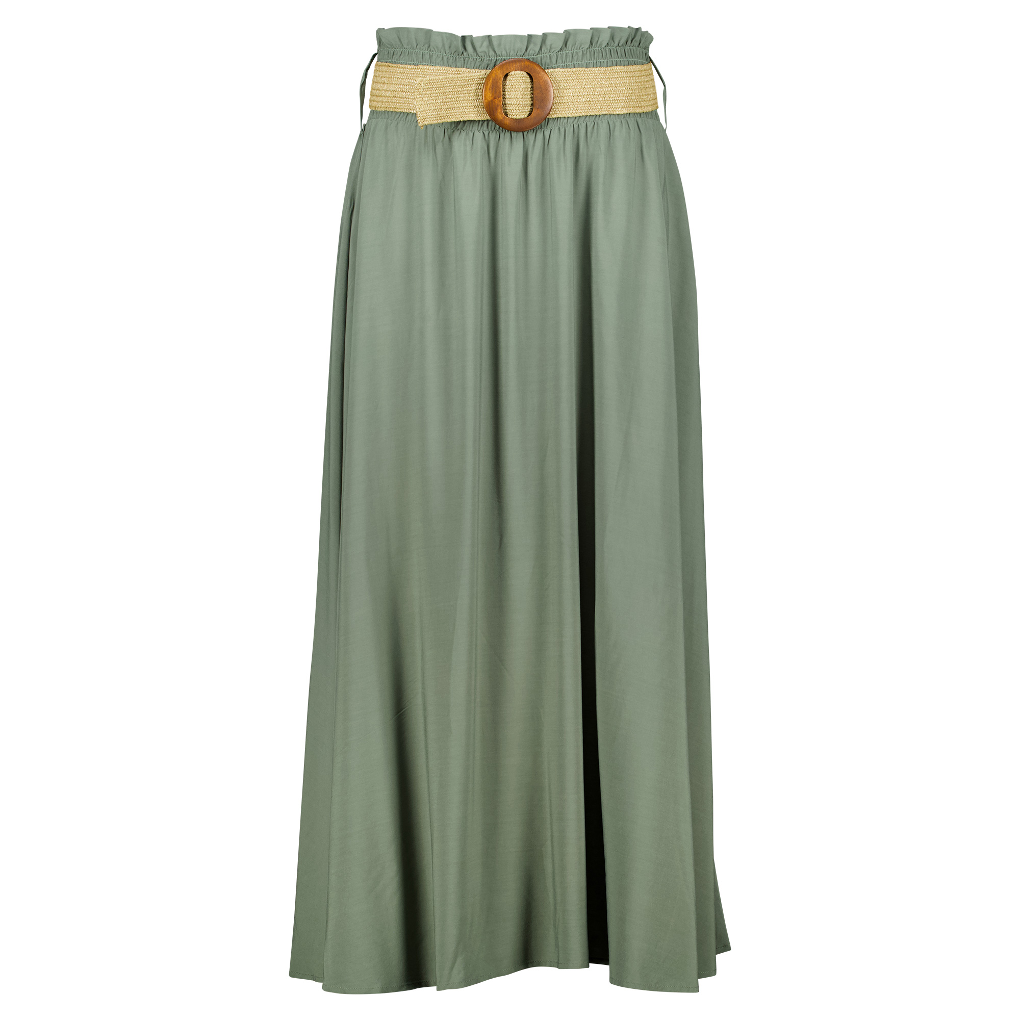 Weibliches Model mit Rock Your Day Rock in Khaki
