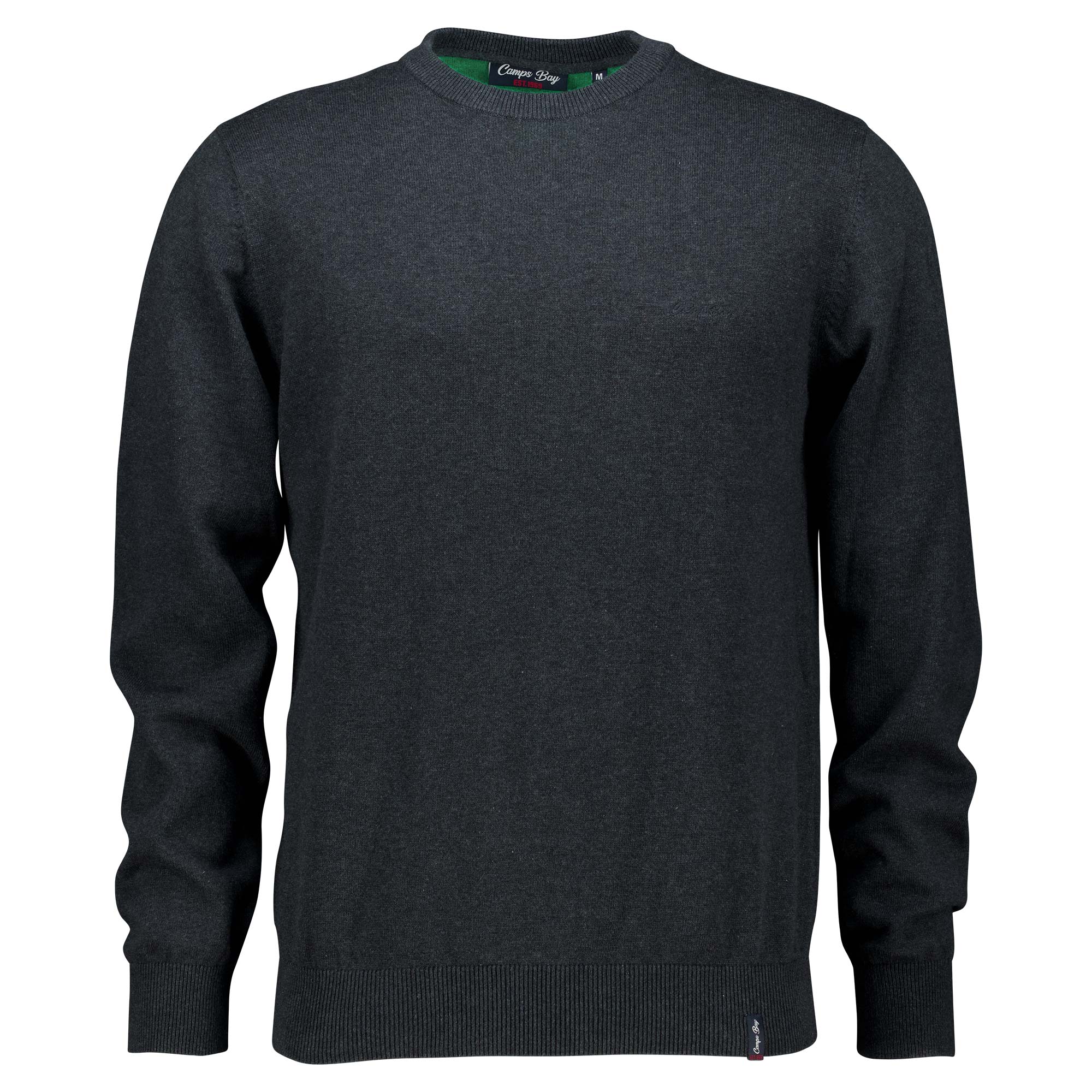Männliches Model mit CAMPS BAY Strickpullover in Anthra