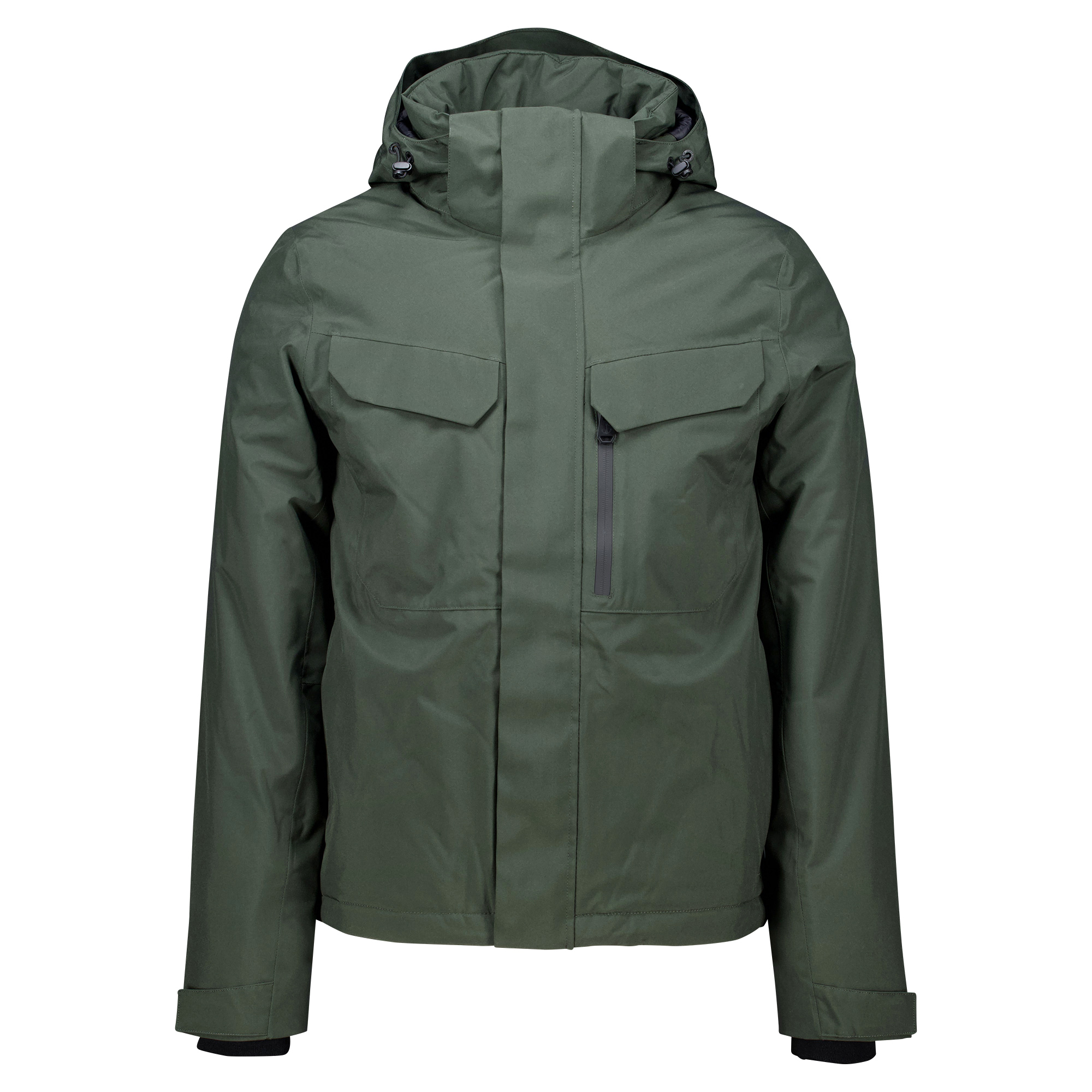 Männliches Model mit CAMPS BAY Funktionsjacke in Forest Green