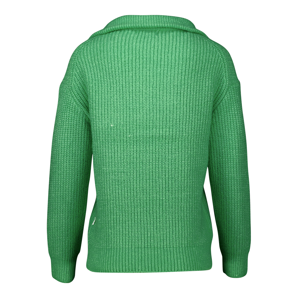 Weibliches Model mit Rock your Day Pullover in Vibrant Green