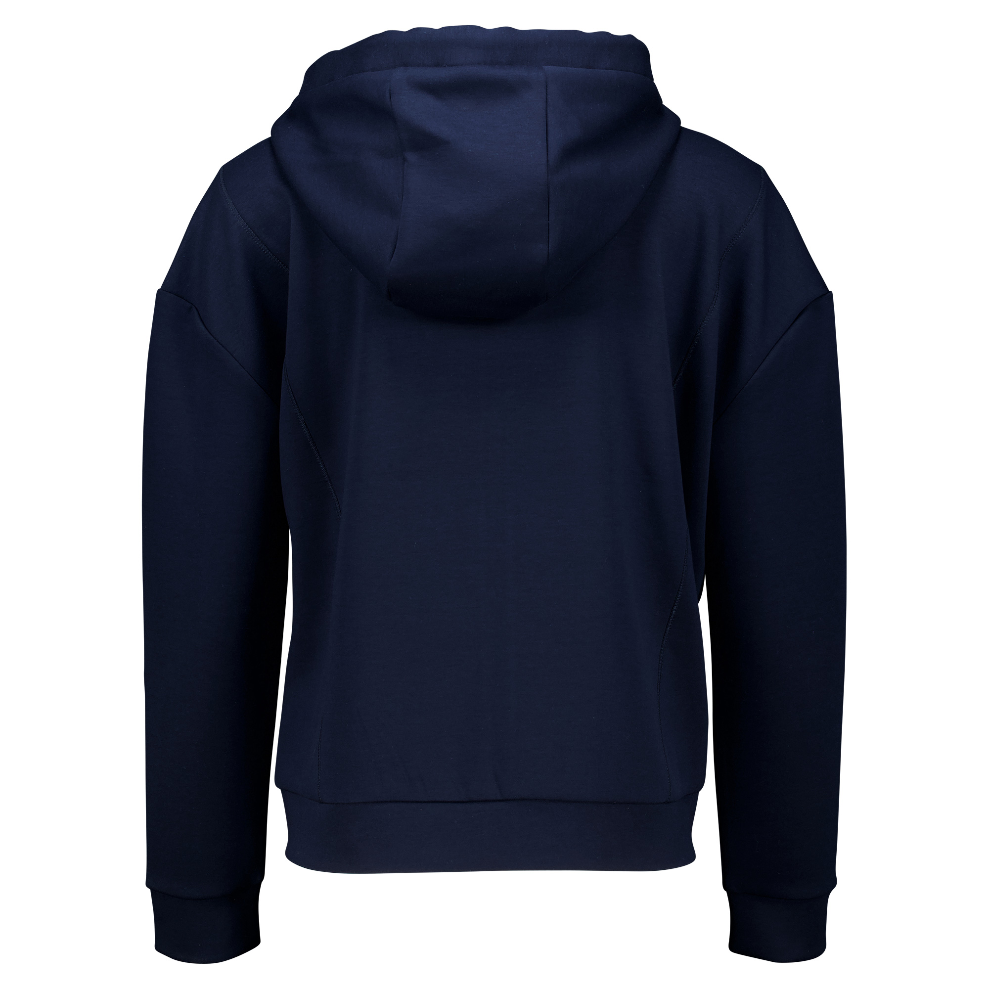 Weibliches Model mit CAMPS BAY Sweatjacke in Navy