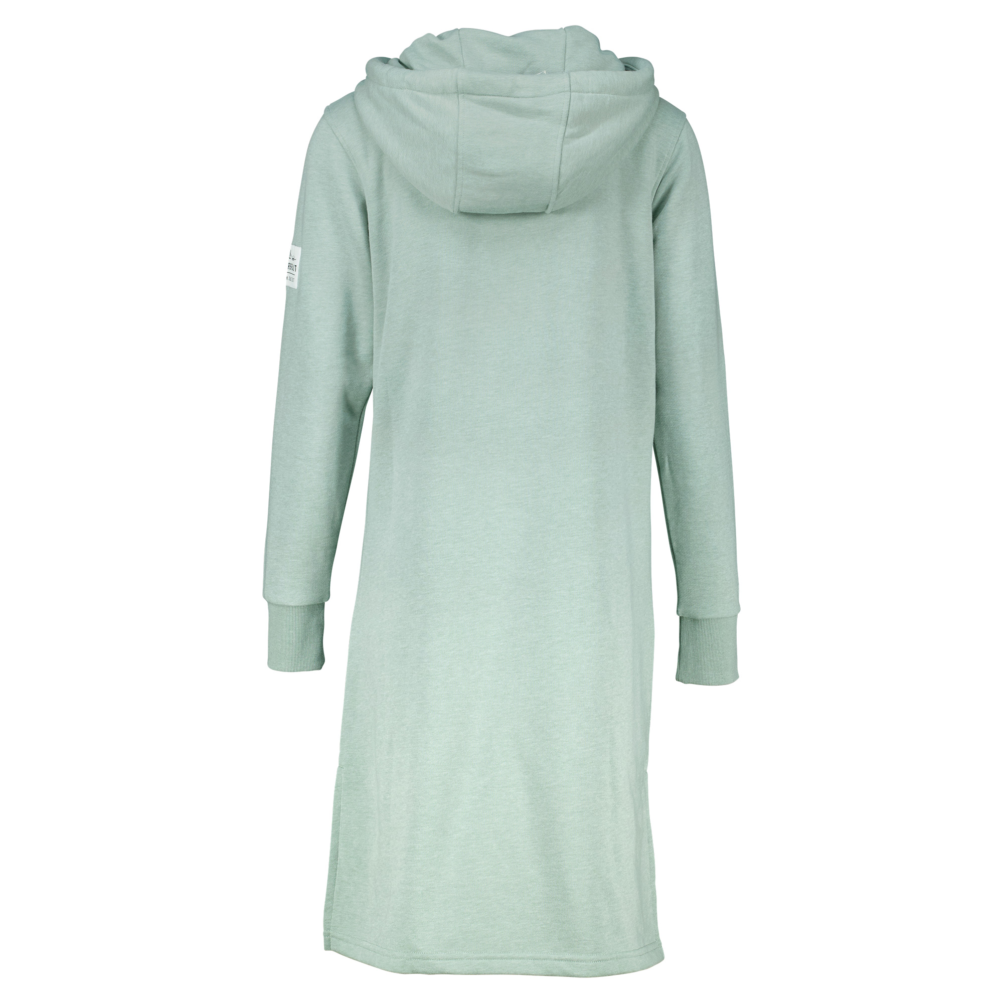 Weibliches Model mit ANKERBRAUT Sweatkleid in Chinois Green