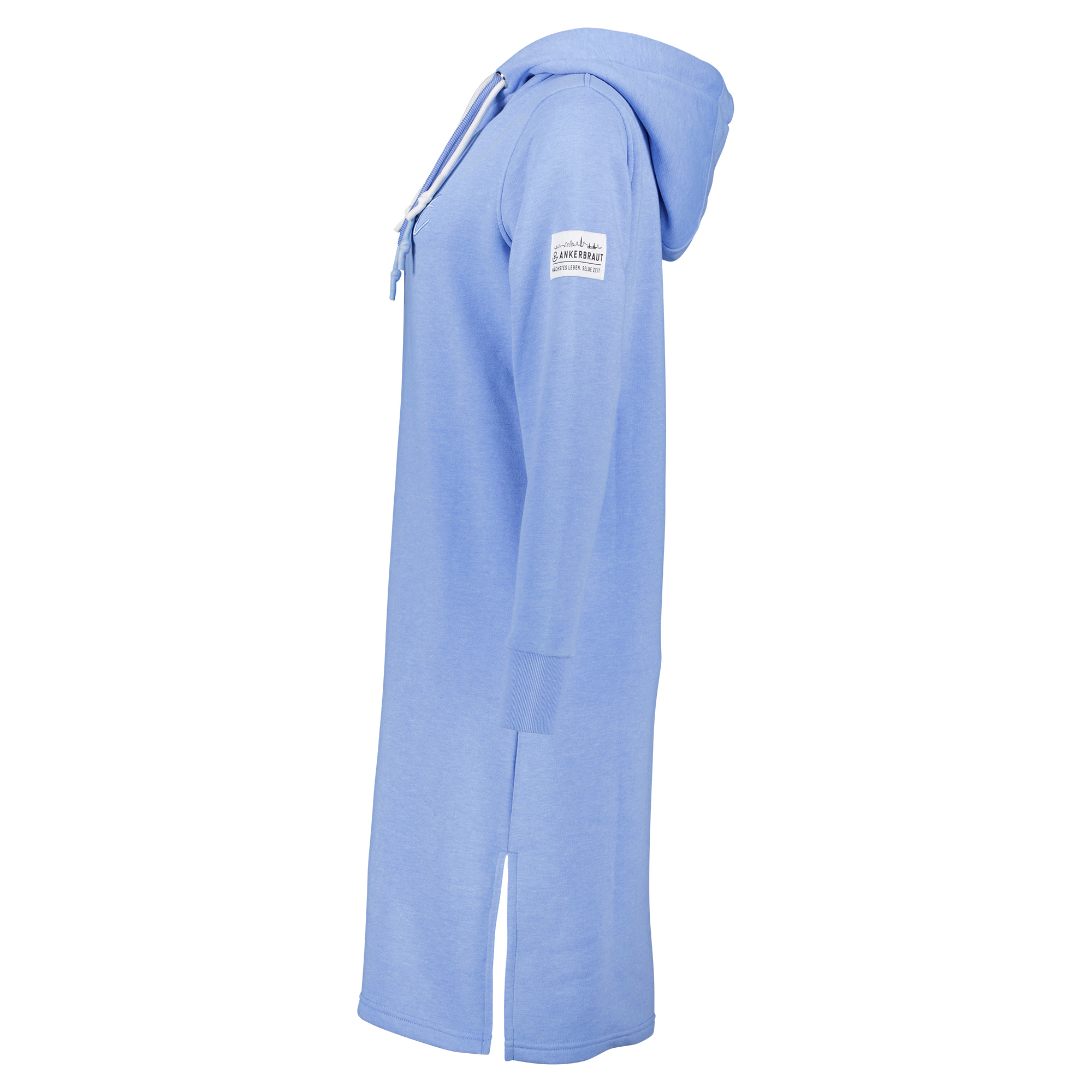 Weibliches Model mit ANKERBRAUT Sweatkleid in Provence