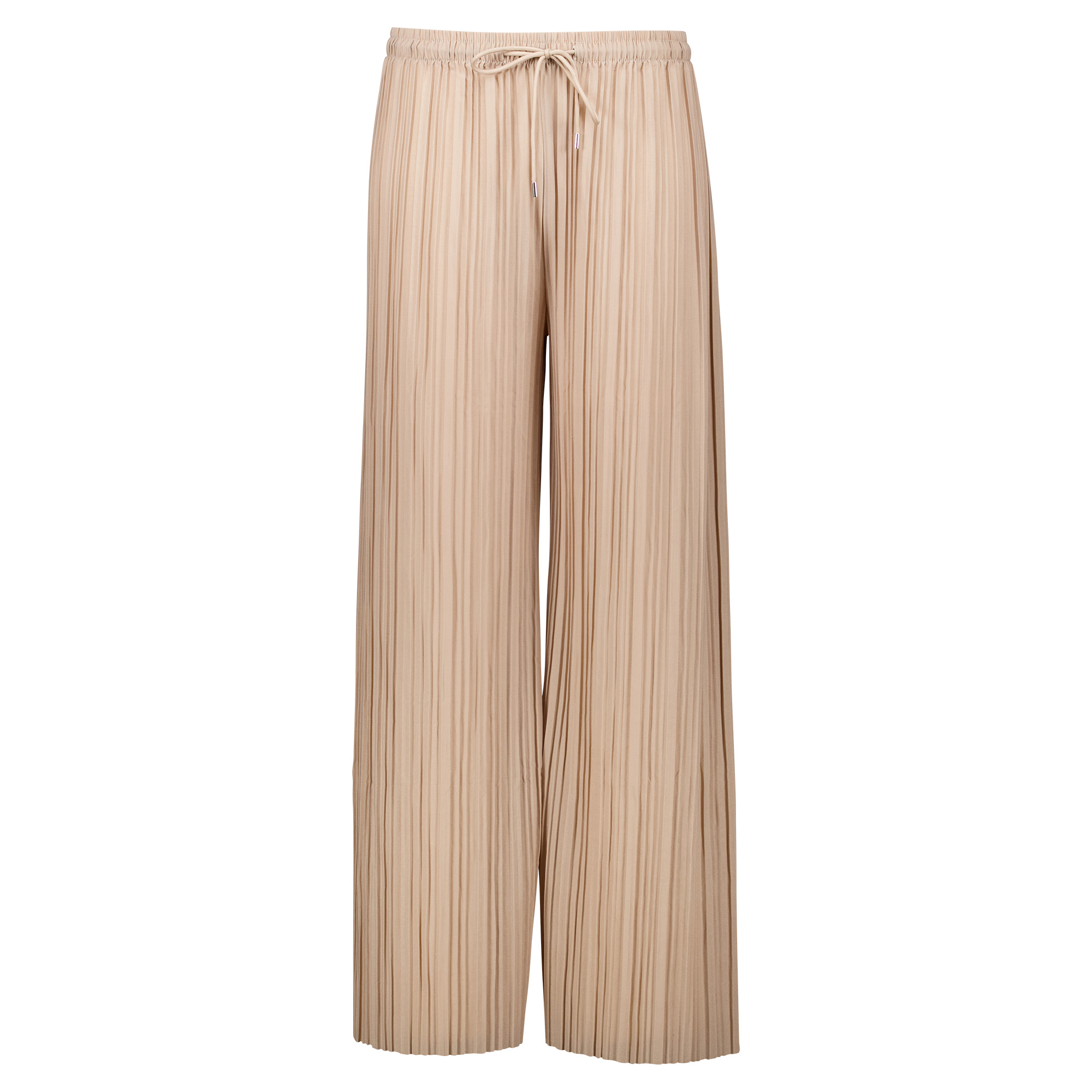 Weibliches Model mit Rock Your Day Plisseehose in Taupe