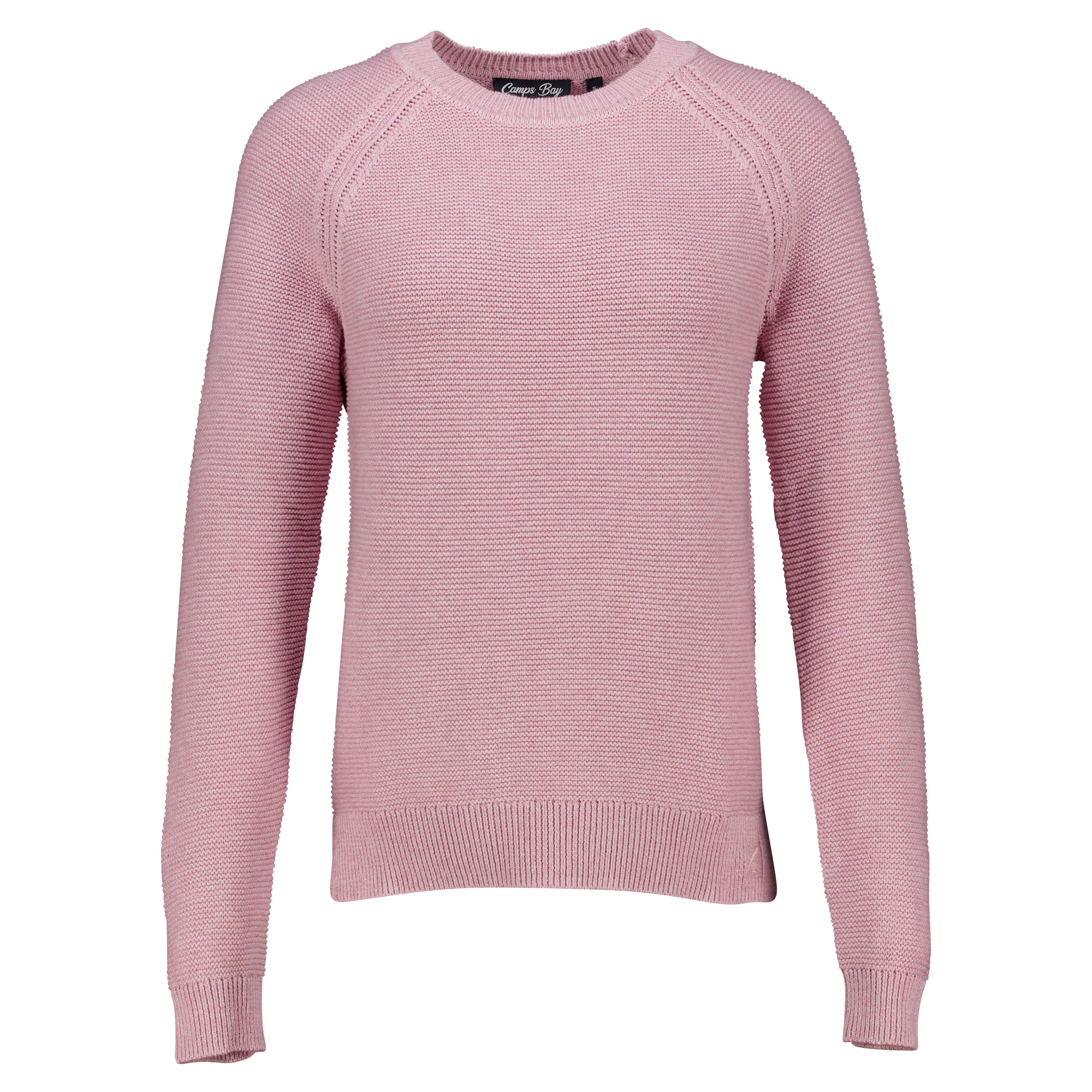 Weibliches Model mit CAMPS BAY Pullover in Lilac