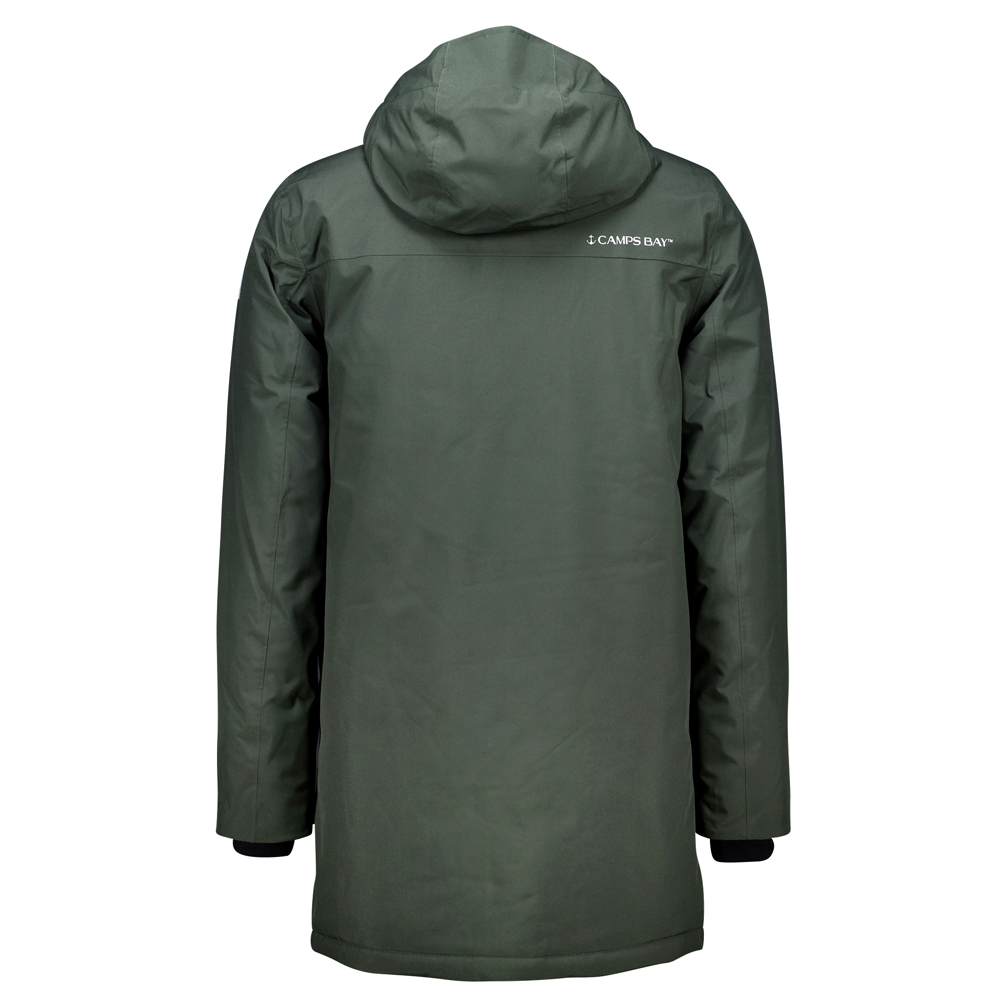 Männliches Model mit CAMPS BAY Langjacke in Forst Green