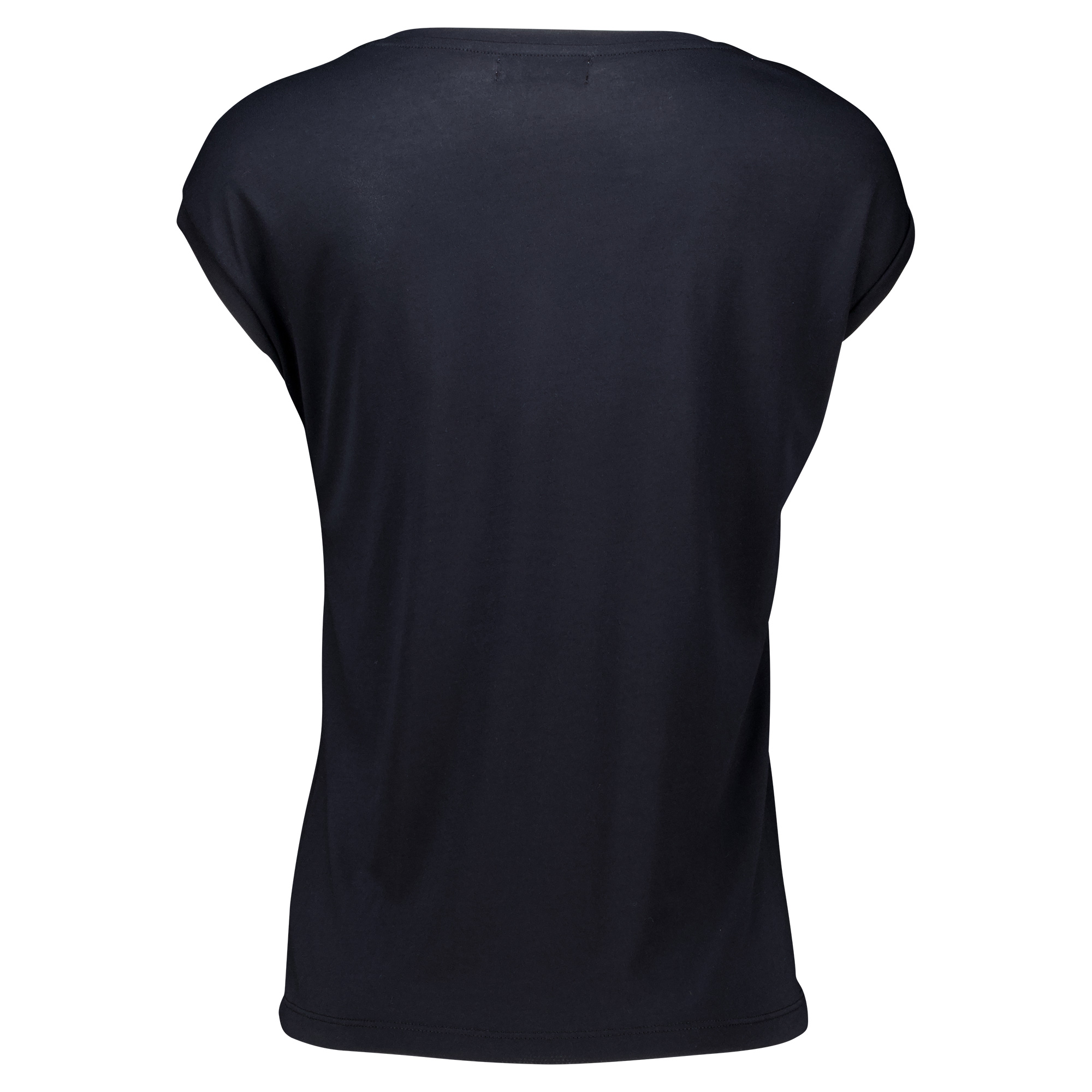 Weibliches Model mit Rock Your Day T-Shirt in Schwarz