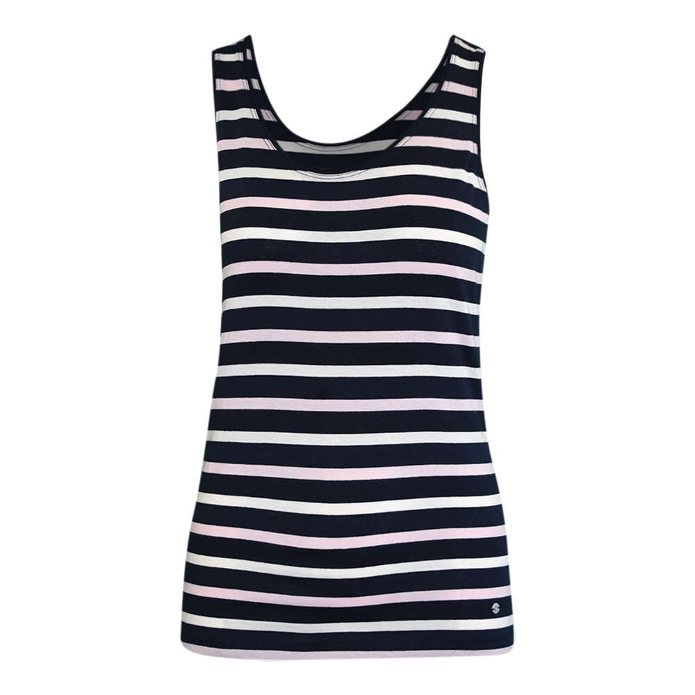 Weibliches Model mit CAMPS BAY Top in Night Sky-Cradle Pink