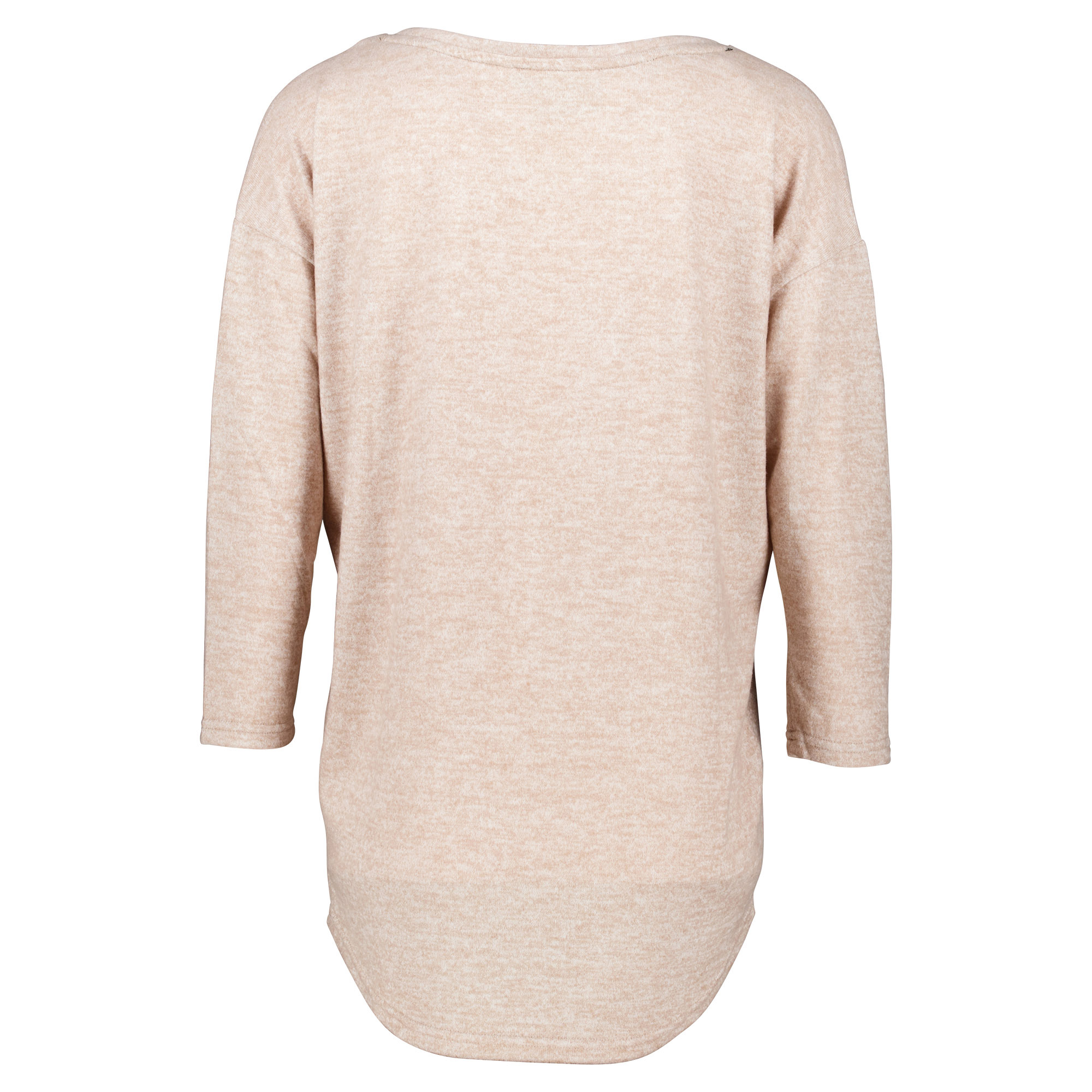 Weibliches Model mit CAMPS BAY Shirt in Beige Marl