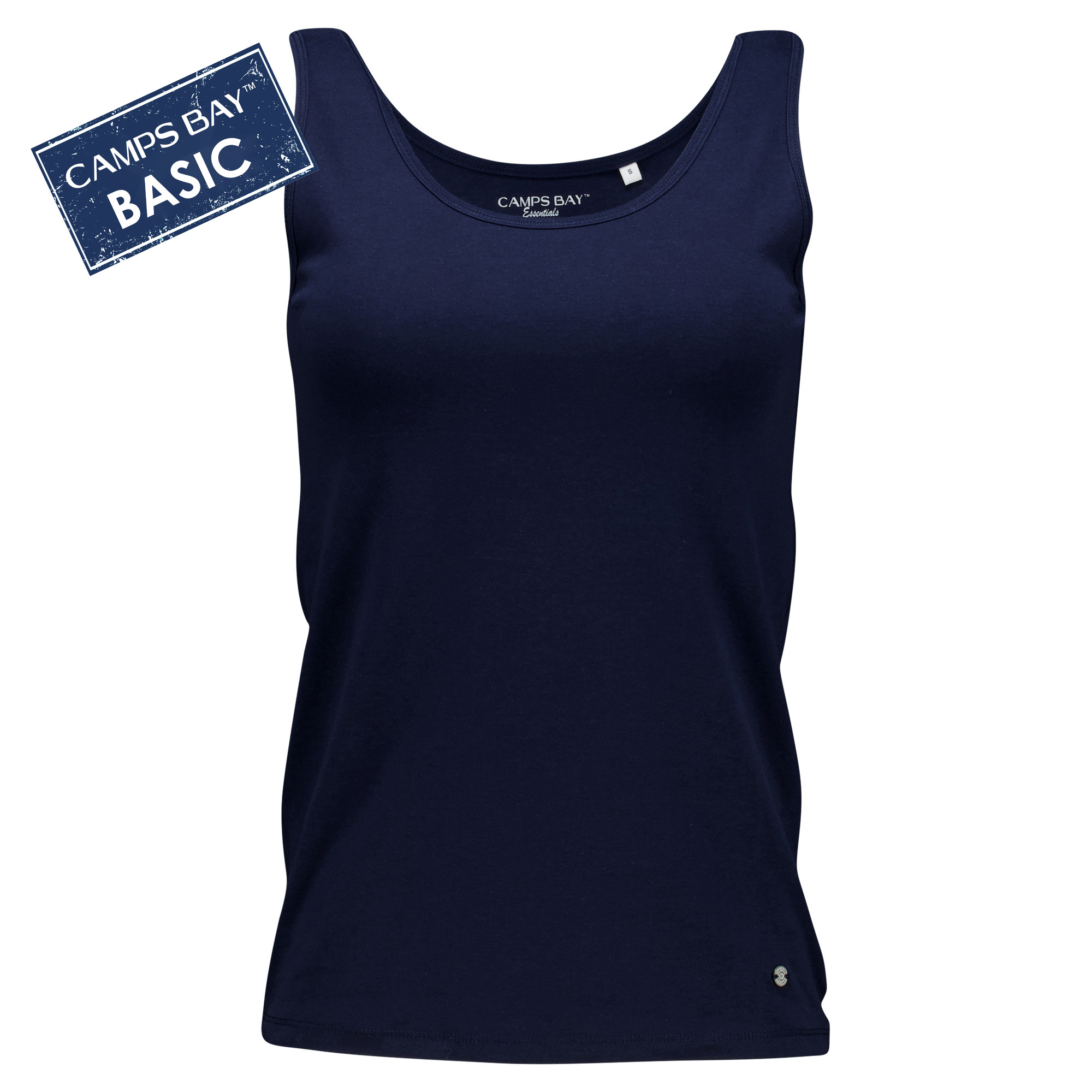 Weibliches Model mit CAMPS  BAY Top in Night Sky