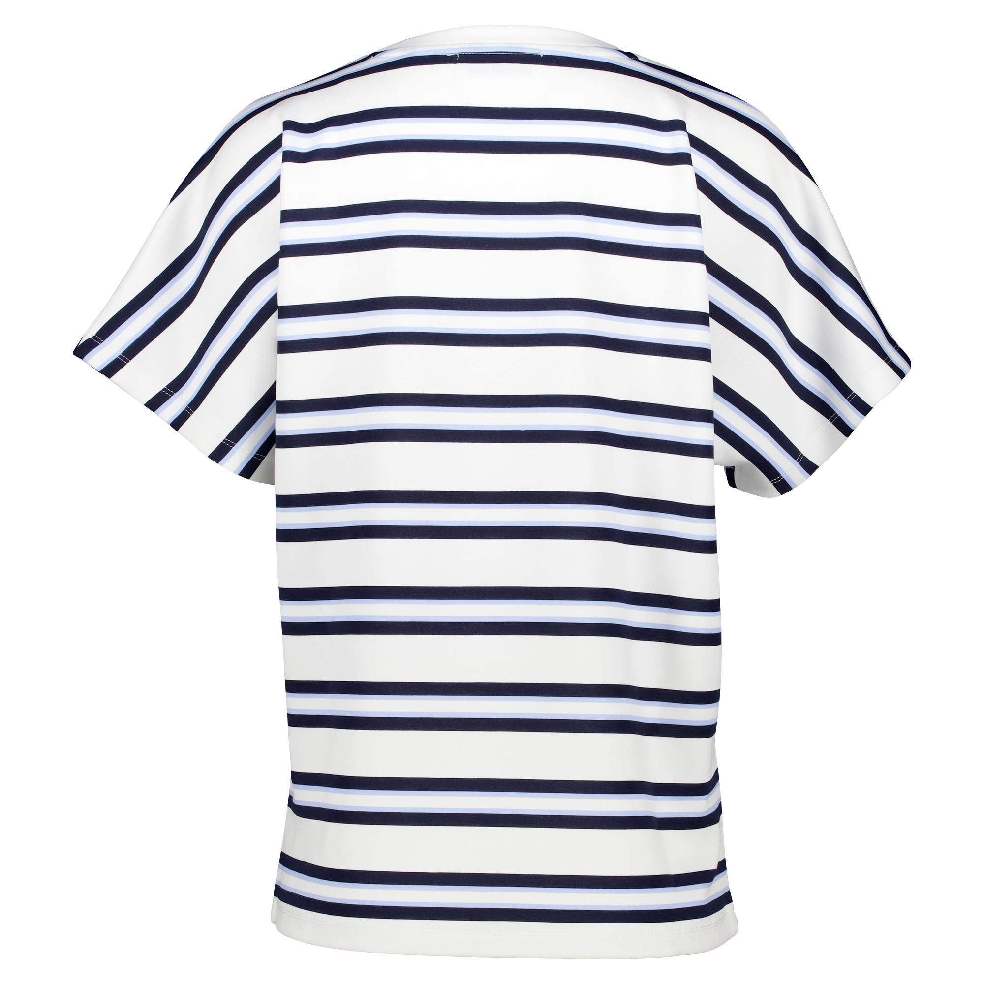 Weibliches Model mit CAMPS BAY Shirt in Navy-Combi