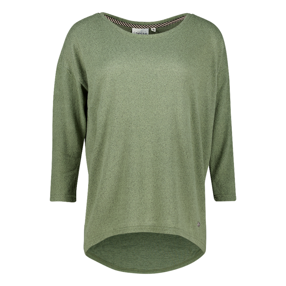 Weibliches Model mit CAMPS BAY Shirt in Khaki Marl