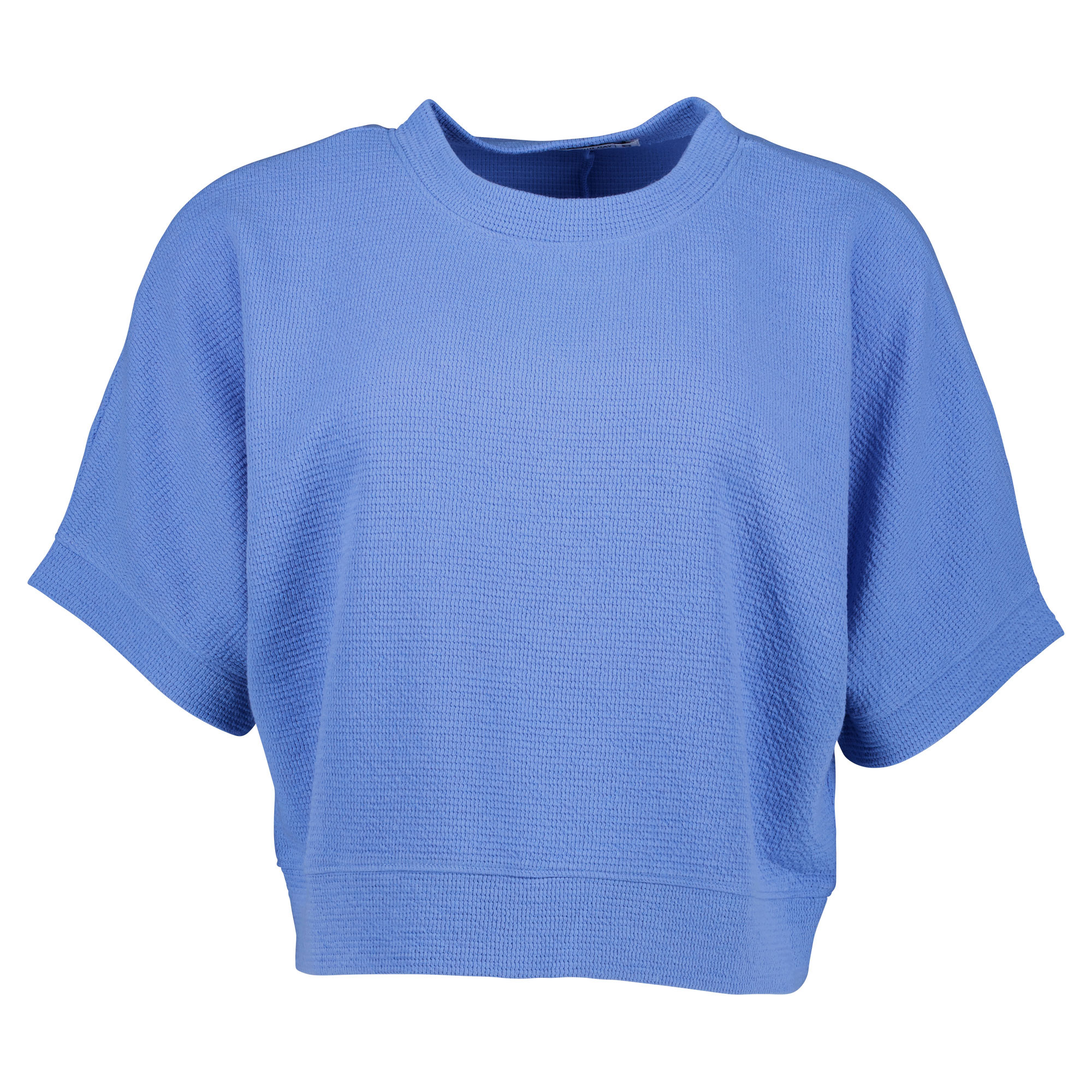 Weibliches Model mit Rock Your Day Shirt in Blue