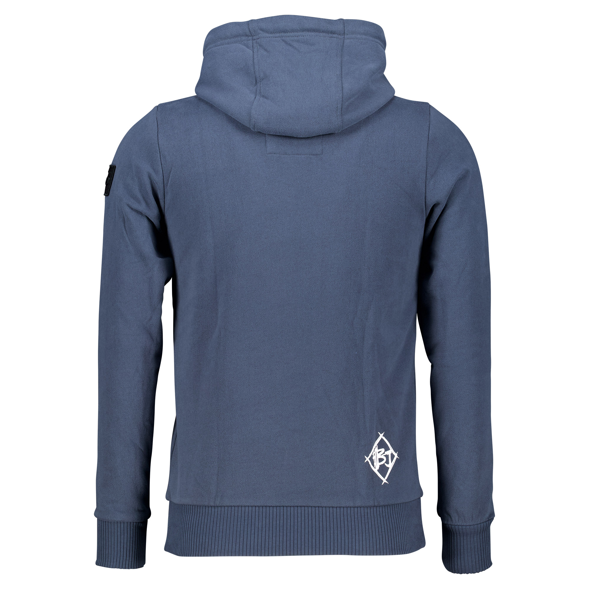 Männliches Model mit Björkvin Hoodie in Ombre Blue