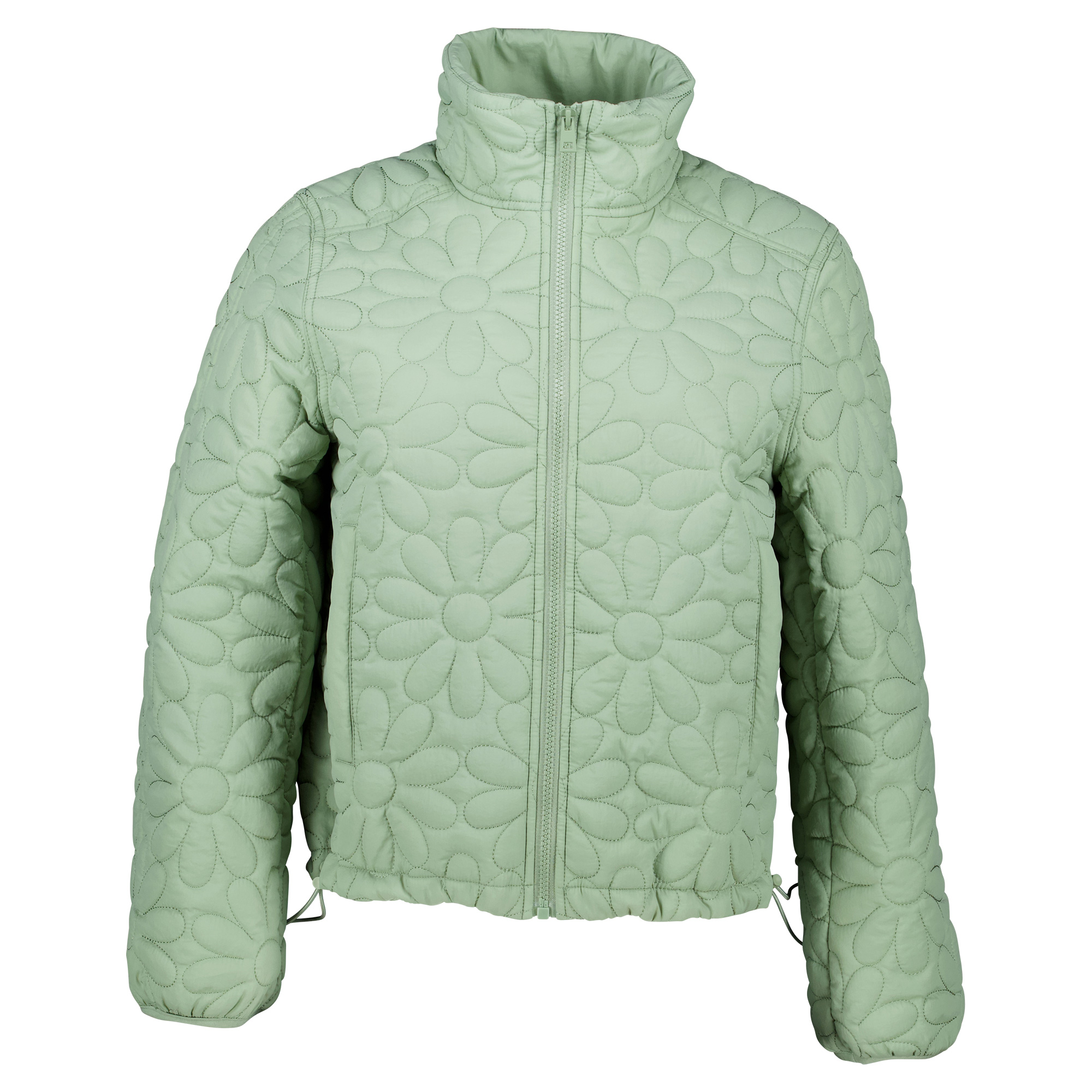 Weibliches Model mit Rock Your Day Jacke in Soft Sage