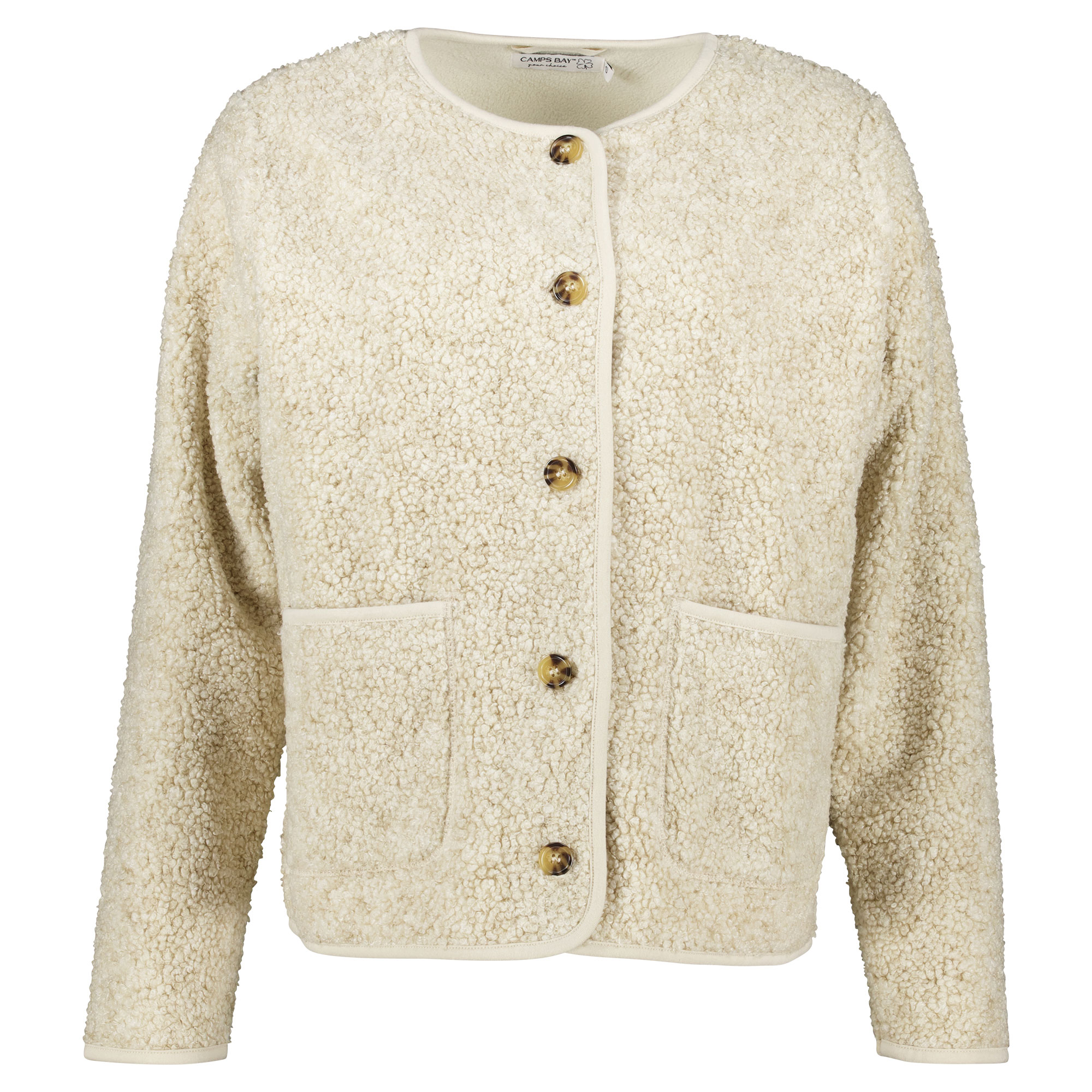 Weibliches Model mit CAMPS BAY Teddyjacke 