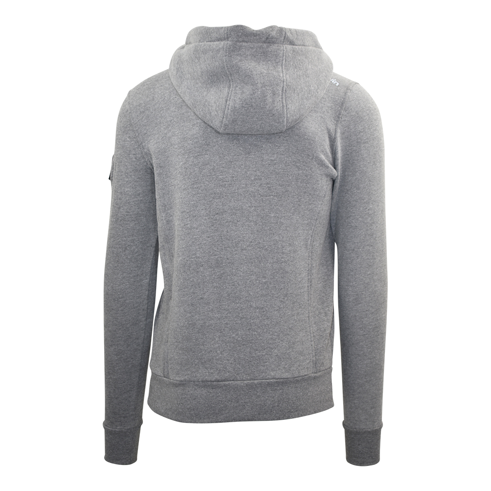 Männliches Model mit Björkvin Sweatjacke in Silver Melange