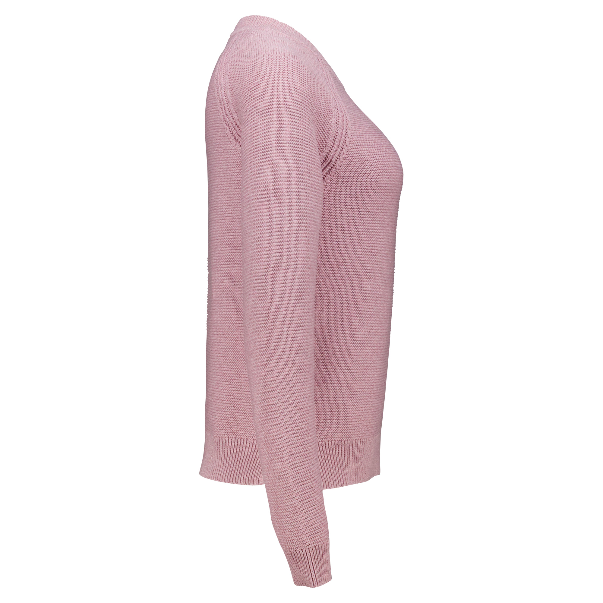 Weibliches Model mit CAMPS BAY Pullover in Lilac