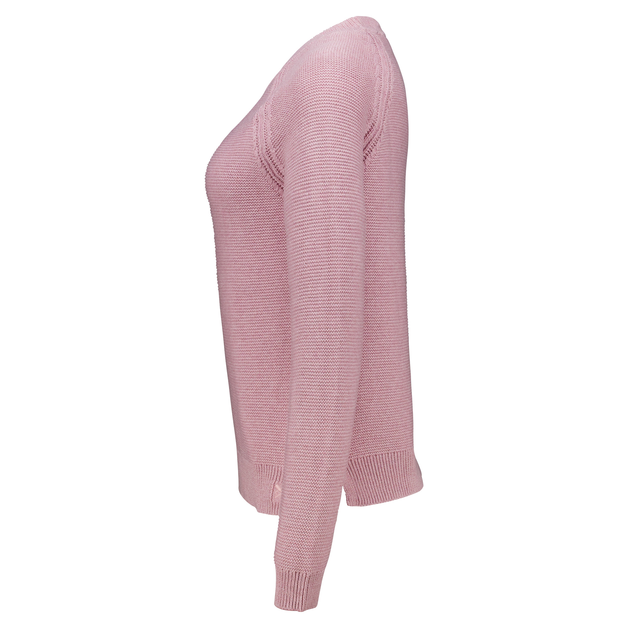 Weibliches Model mit CAMPS BAY Pullover in Lilac