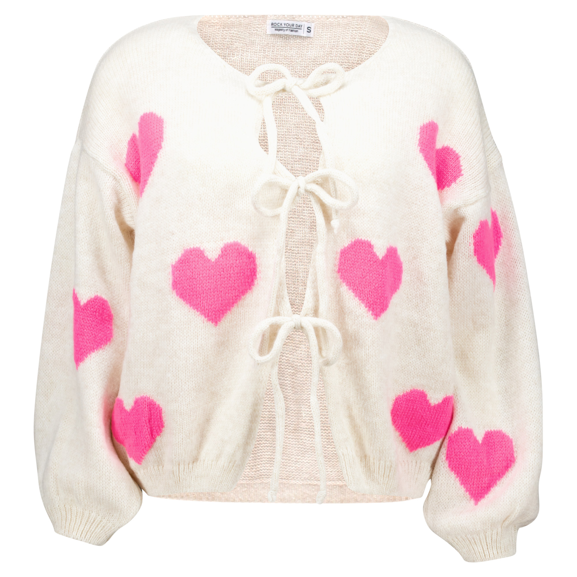 Weibliches Model mit Rock Your Day Kuschel-Strickjacke 