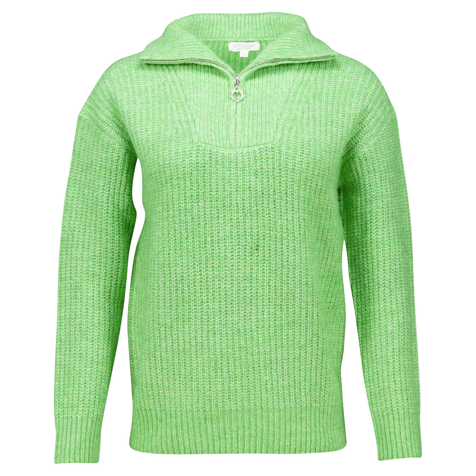 Weibliches Model mit Rock Your Day in Green Tea Melange