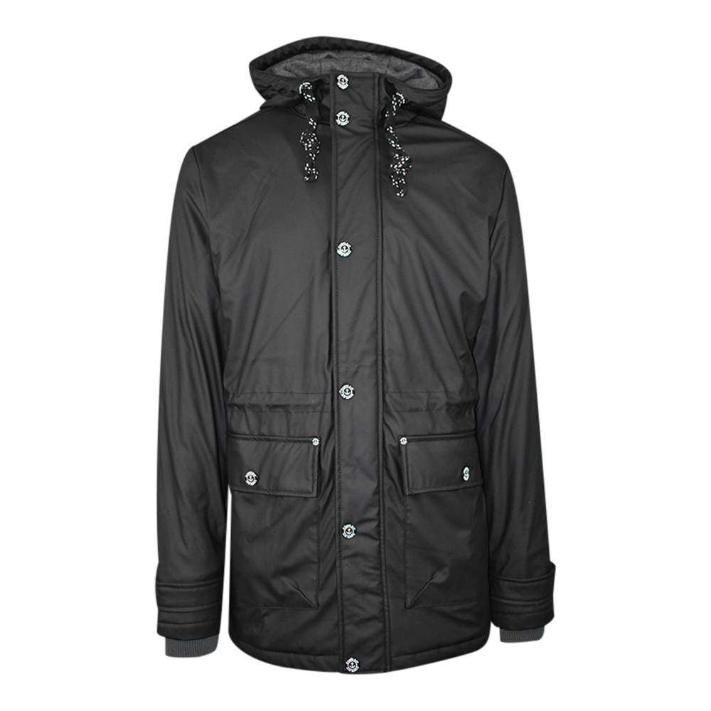Männliches Model mit CAMPS BAY Wetterjacke in Schwarz