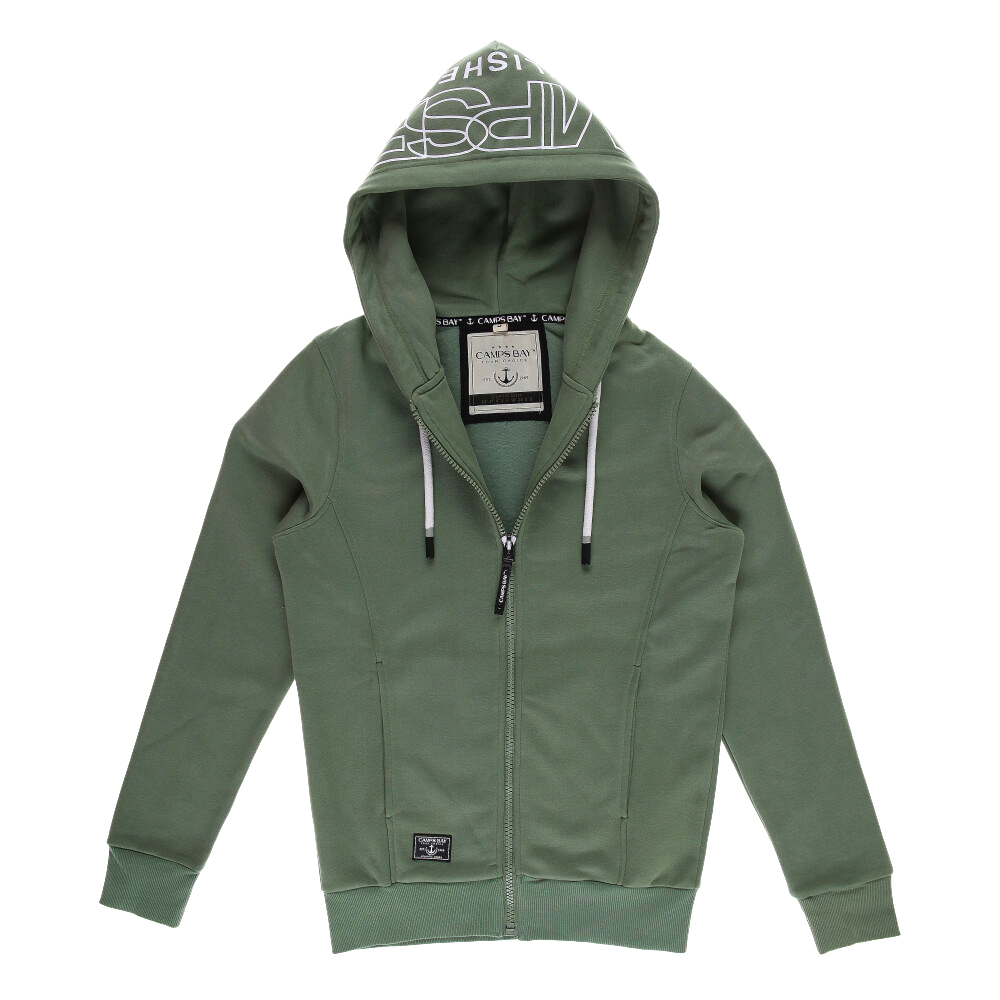 Männliches Model mit CAMPS BAY Sweatjacke in Sea Spray