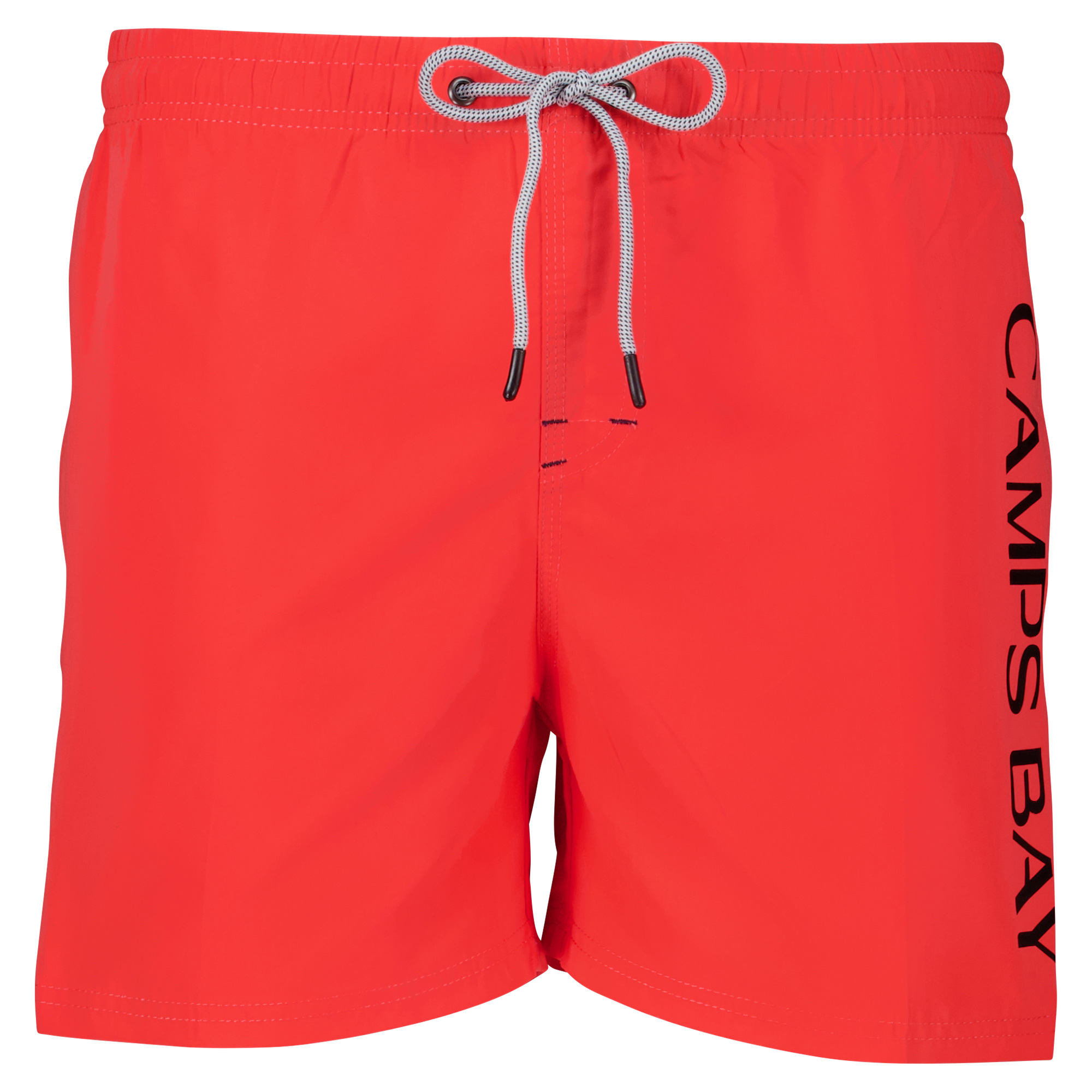 Männliches Model mit CAMPS BAY Badeshorts in Neon Pink