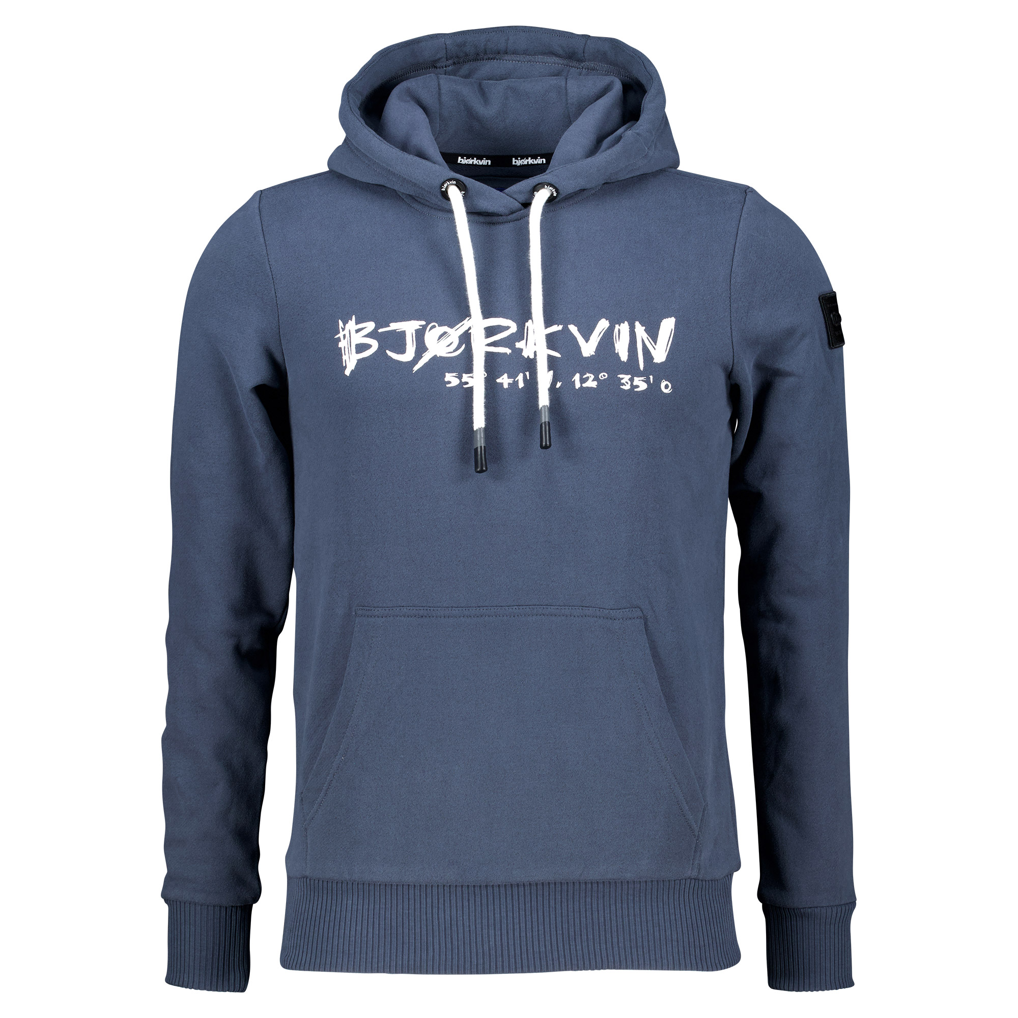 Männliches Model mit Björkvin Hoodie in Ombre Blue