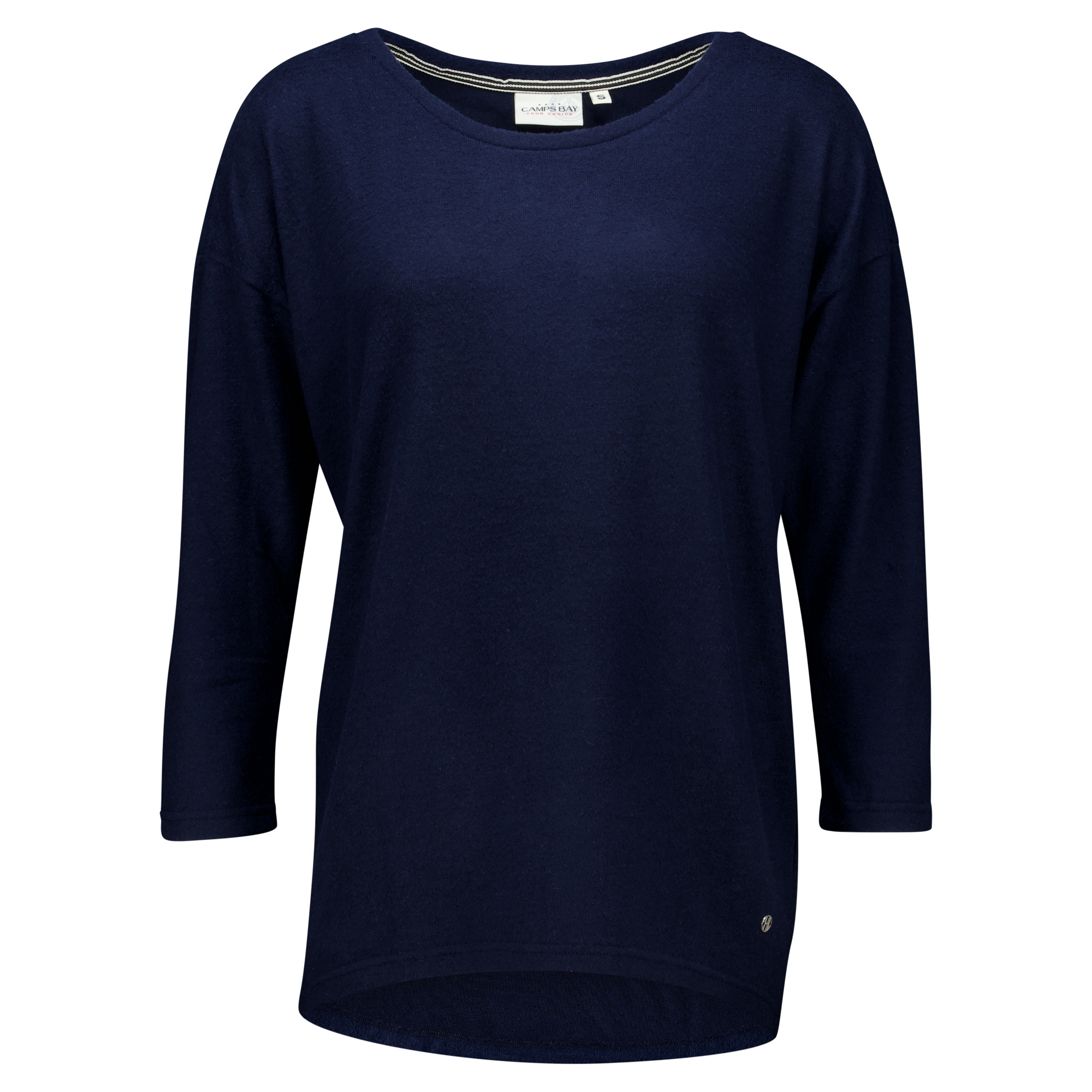Weibliches Model mit CAMPS BAY Shirt in Navy Marl