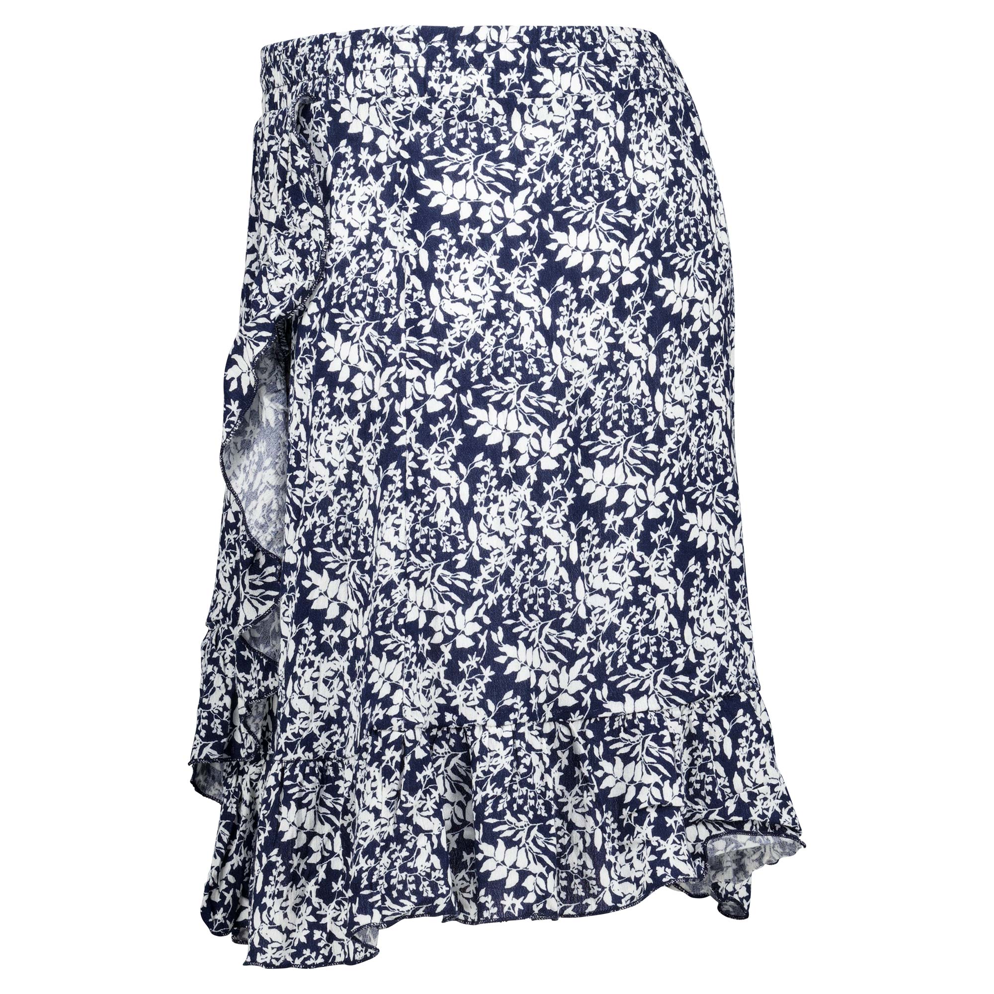 Weibliches Model mit Rock Your Day Rock in Navy-Flower