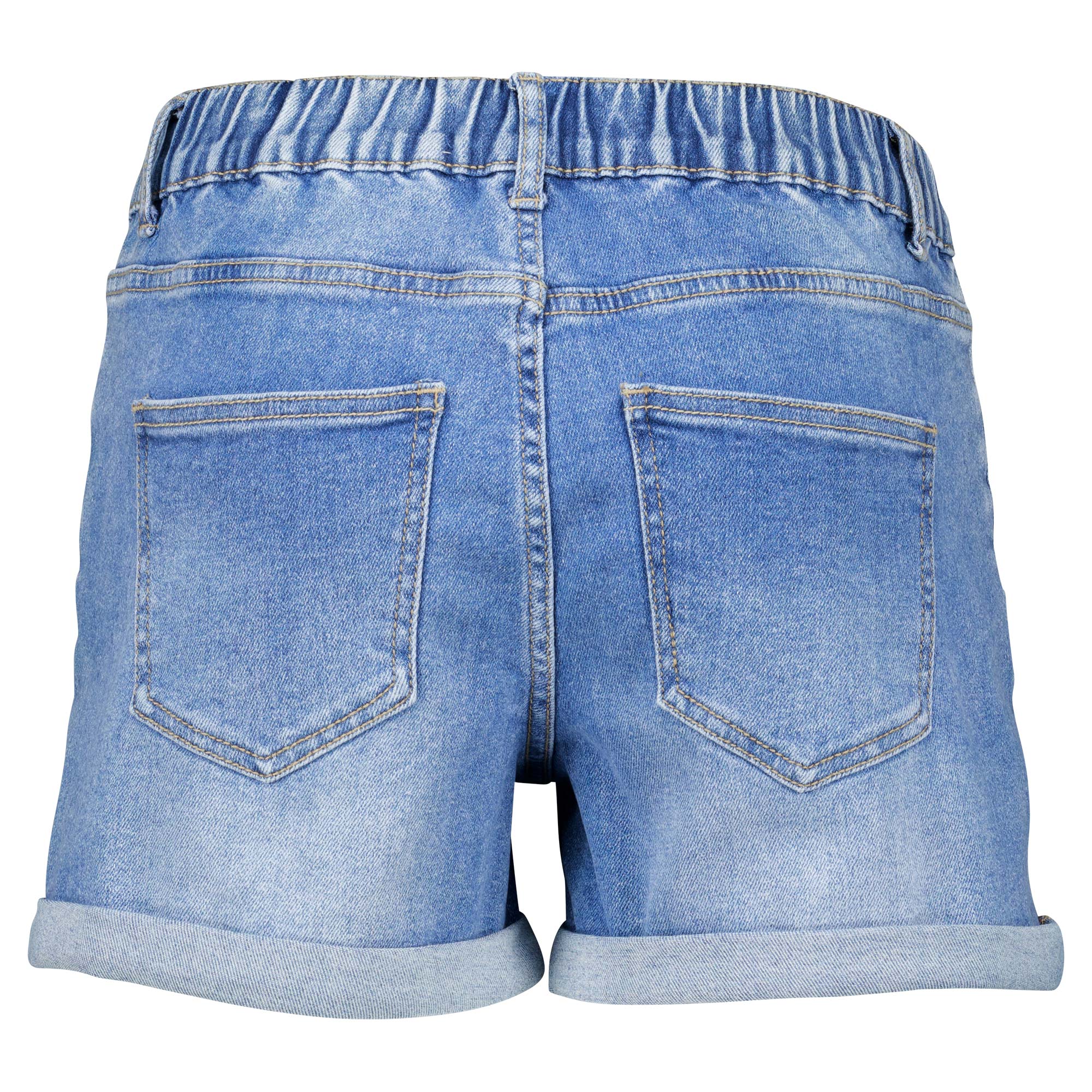 Weibliches Model mit Rock Your Day Jeans-Shorts 
