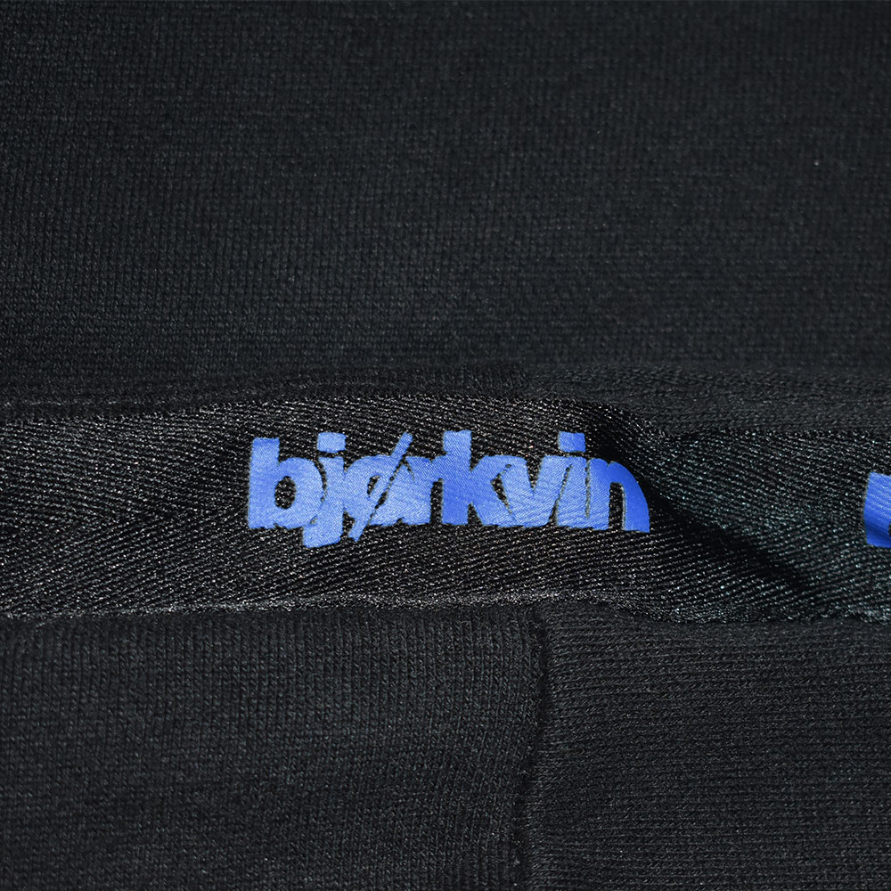 Männliches Model mit Björkvin Hoodie in Schwarz