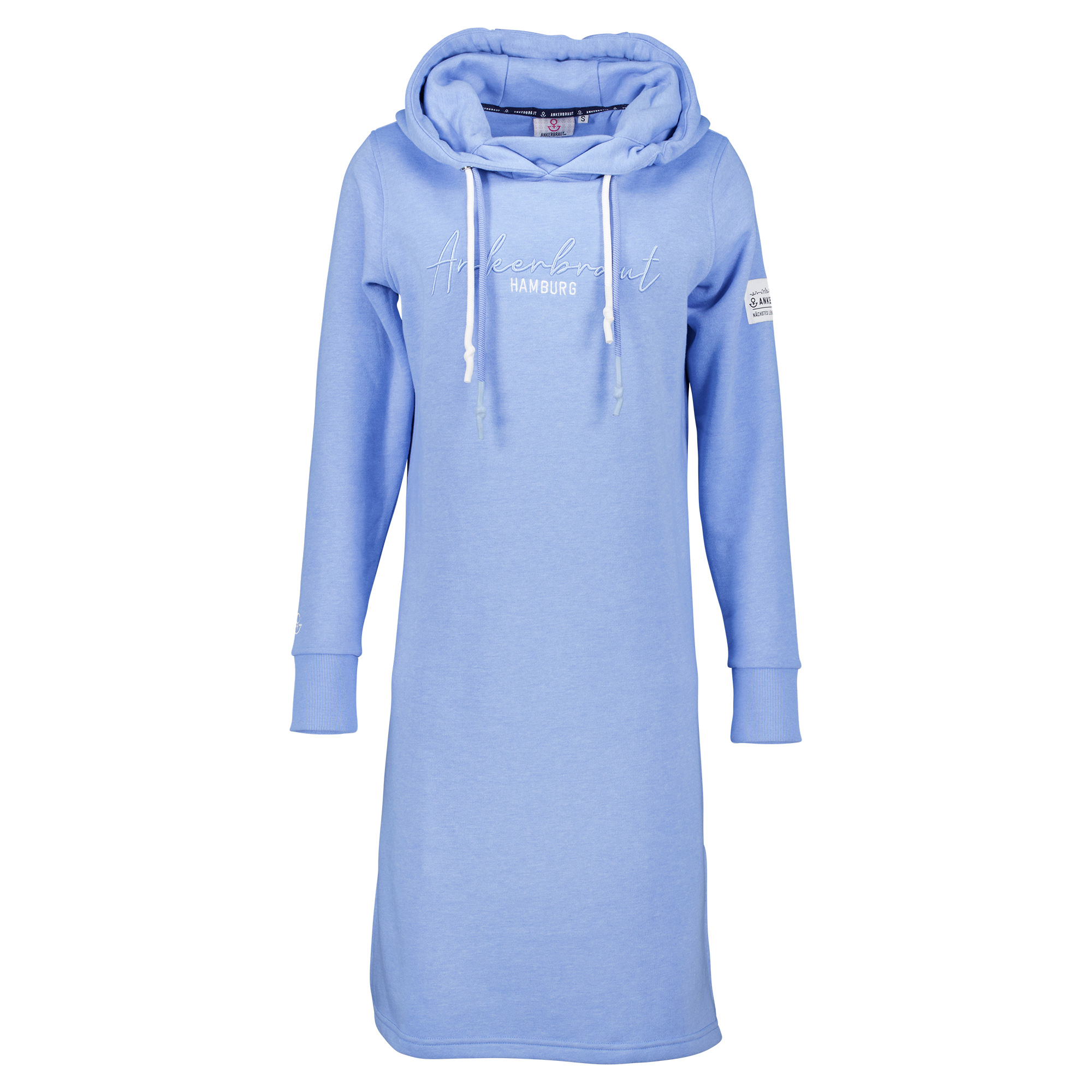 Weibliches Model mit ANKERBRAUT Sweatkleid 