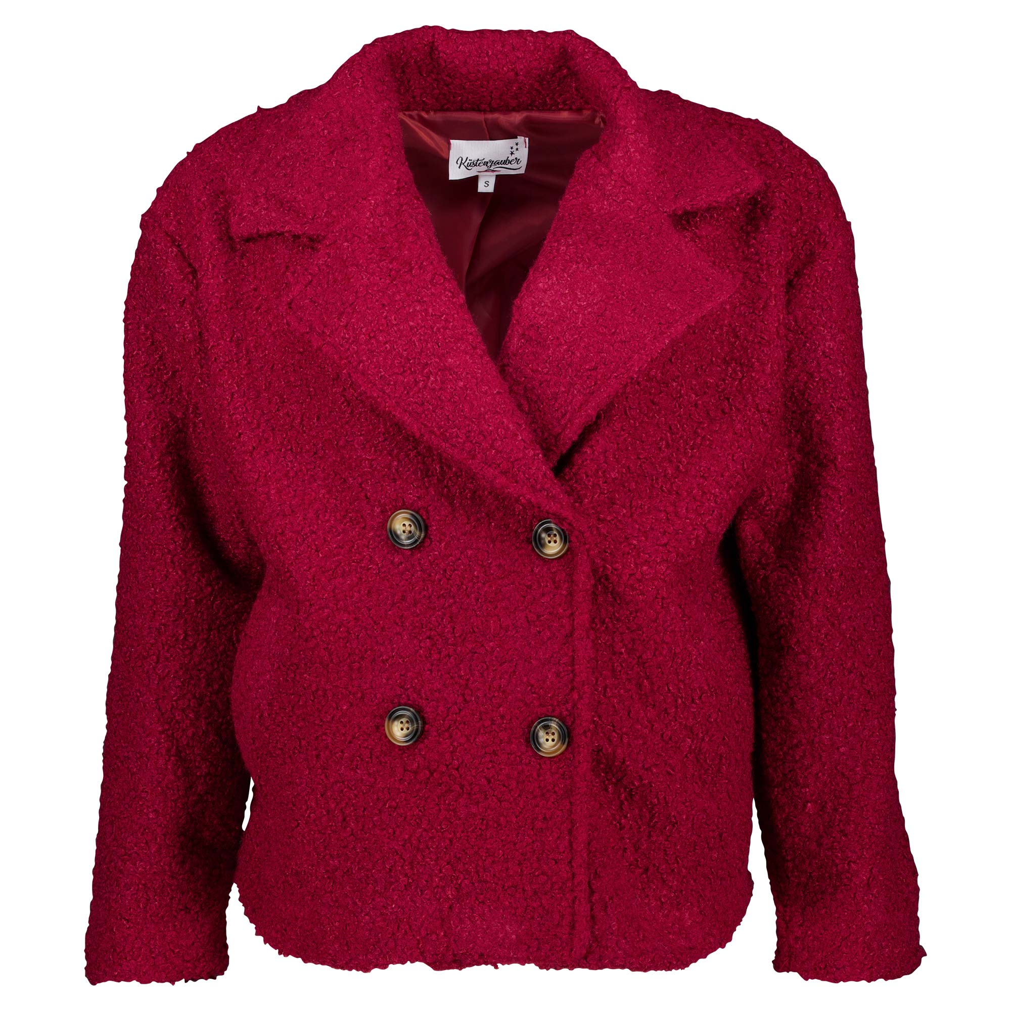 Weibliches Model mit Küstenzauber Teddy-Jacke 