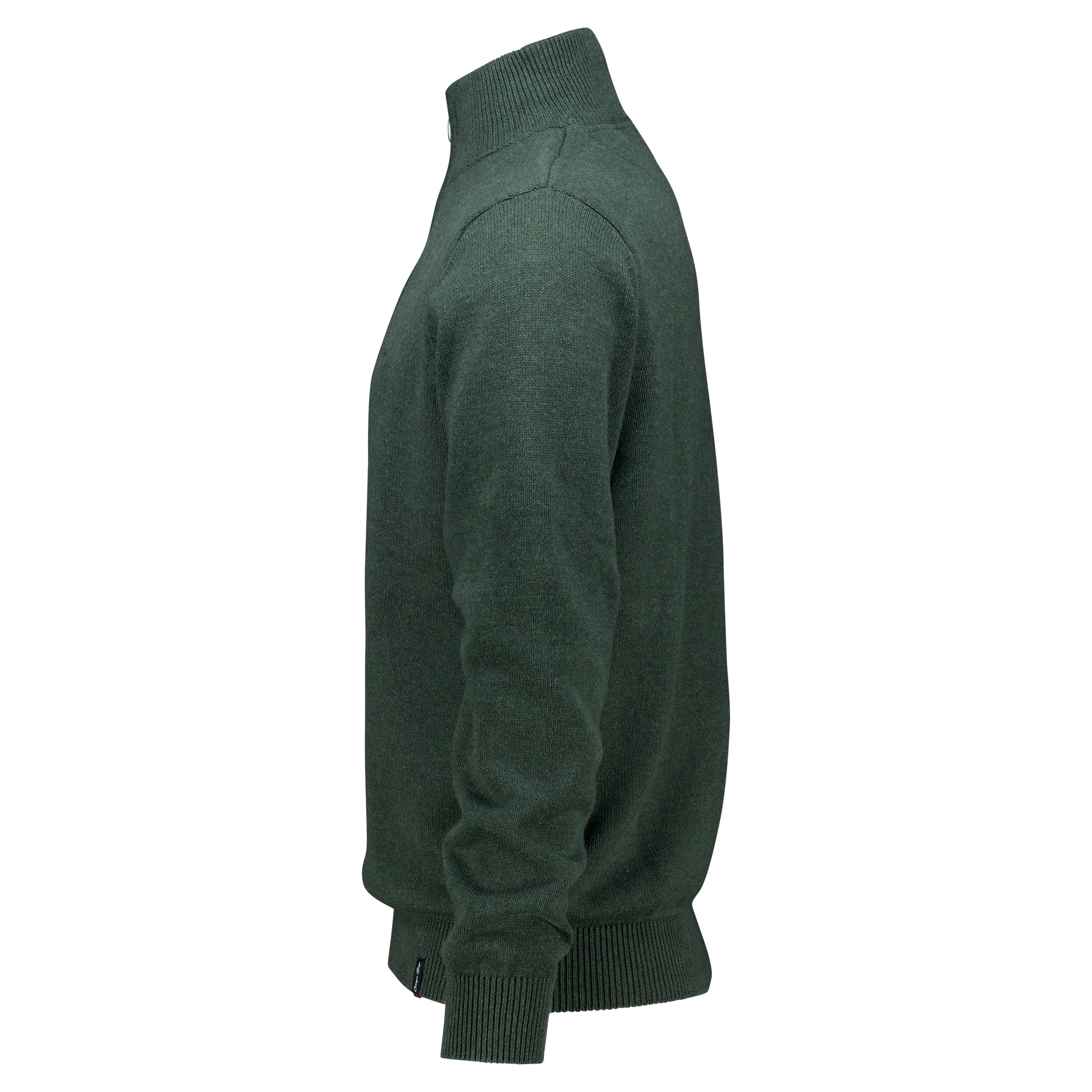 Männliches Model mit CAMPS BAY Stricktroyer in Bottle Green