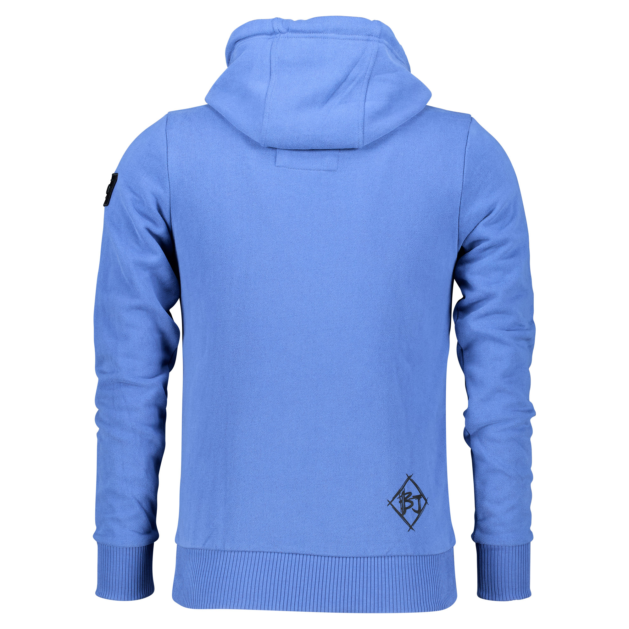 Männliches Model mit Björkvin Hoodie in Dutch Blue