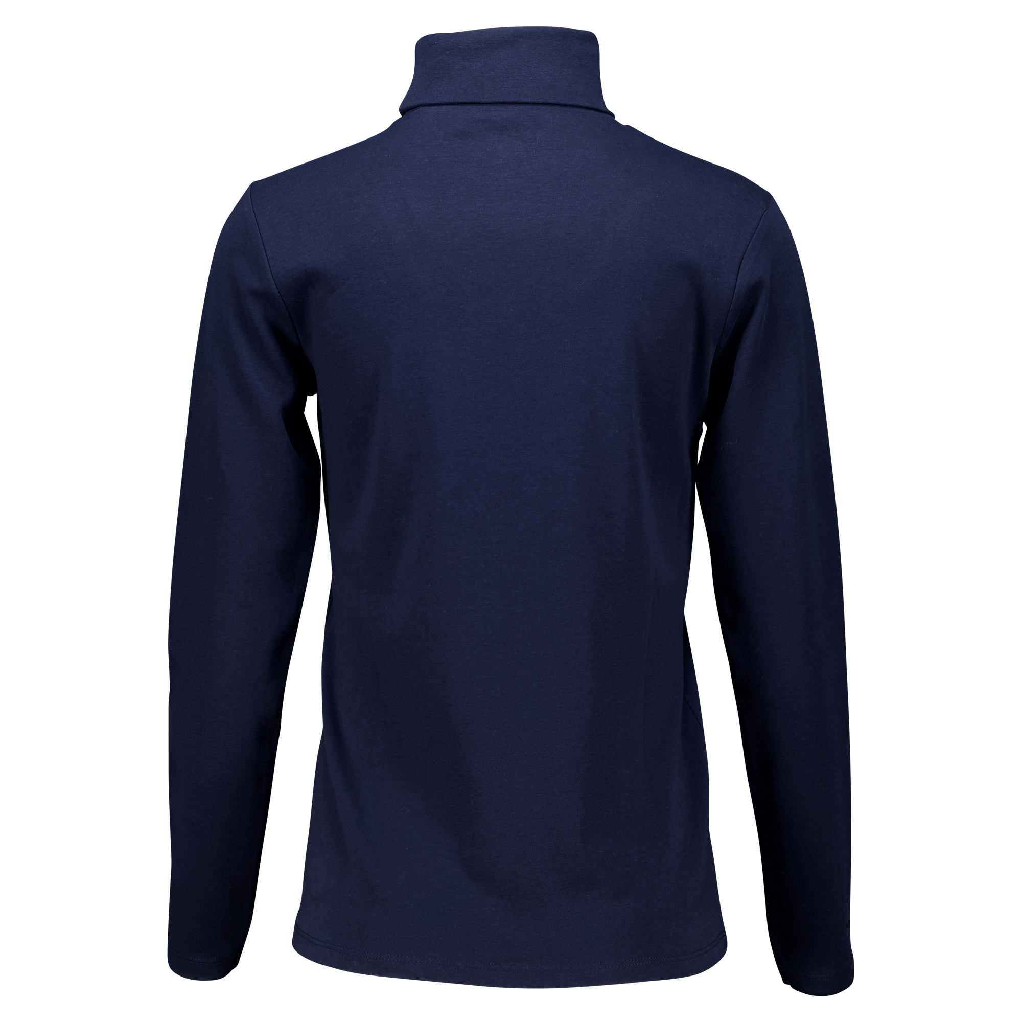 Weibliches Model mit CAMPS BAY Rollkragen-Shirt in Night Sky