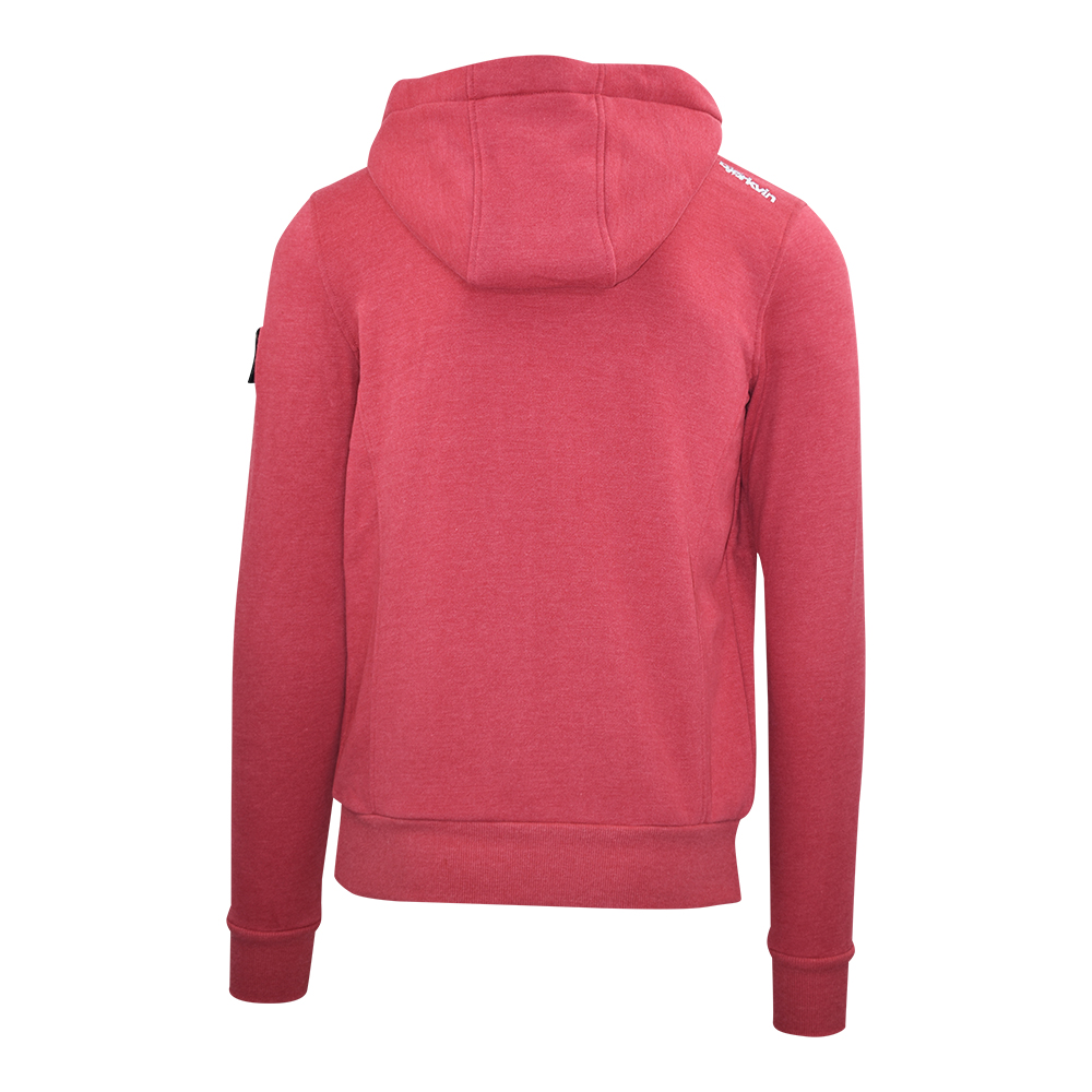 Männliches Model mit Björkvin Sweatjacke in Red Melange