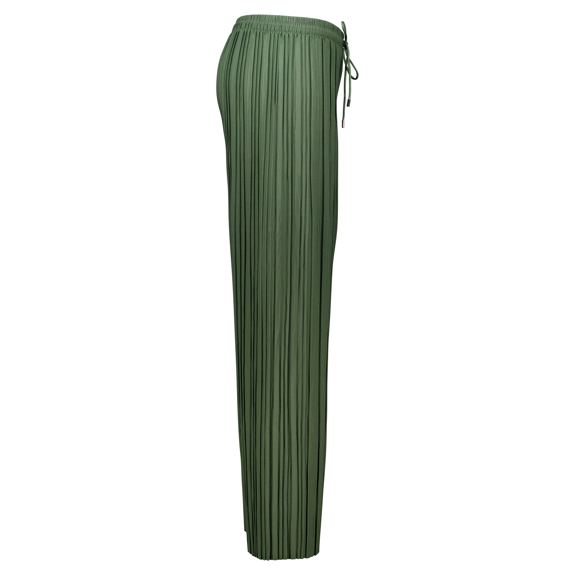 Weibliches Model mit Rock Your Day Plisseehose in Khaki