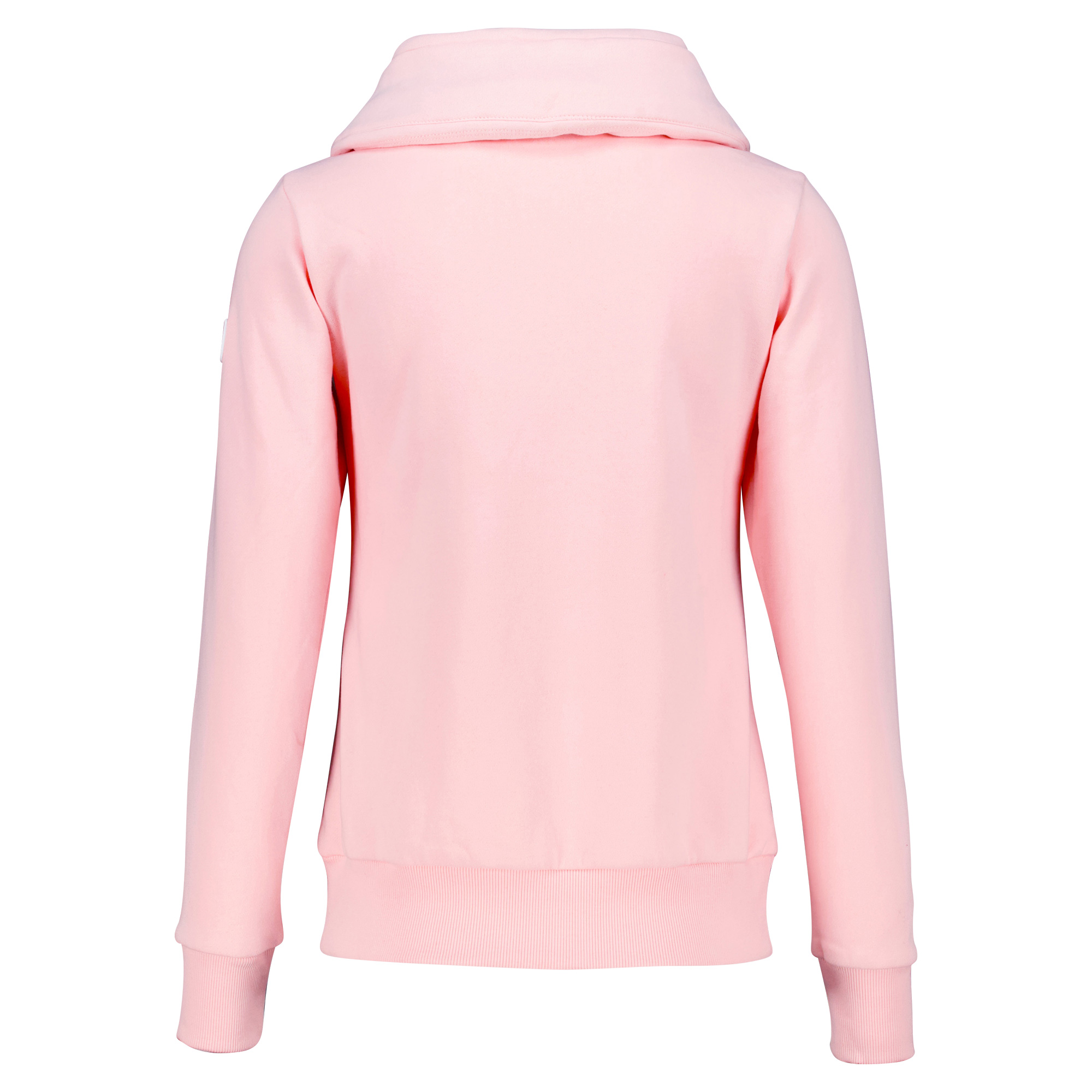 Weibliches Model mit CAMPS BAY Sweatjacke in Rosequartz