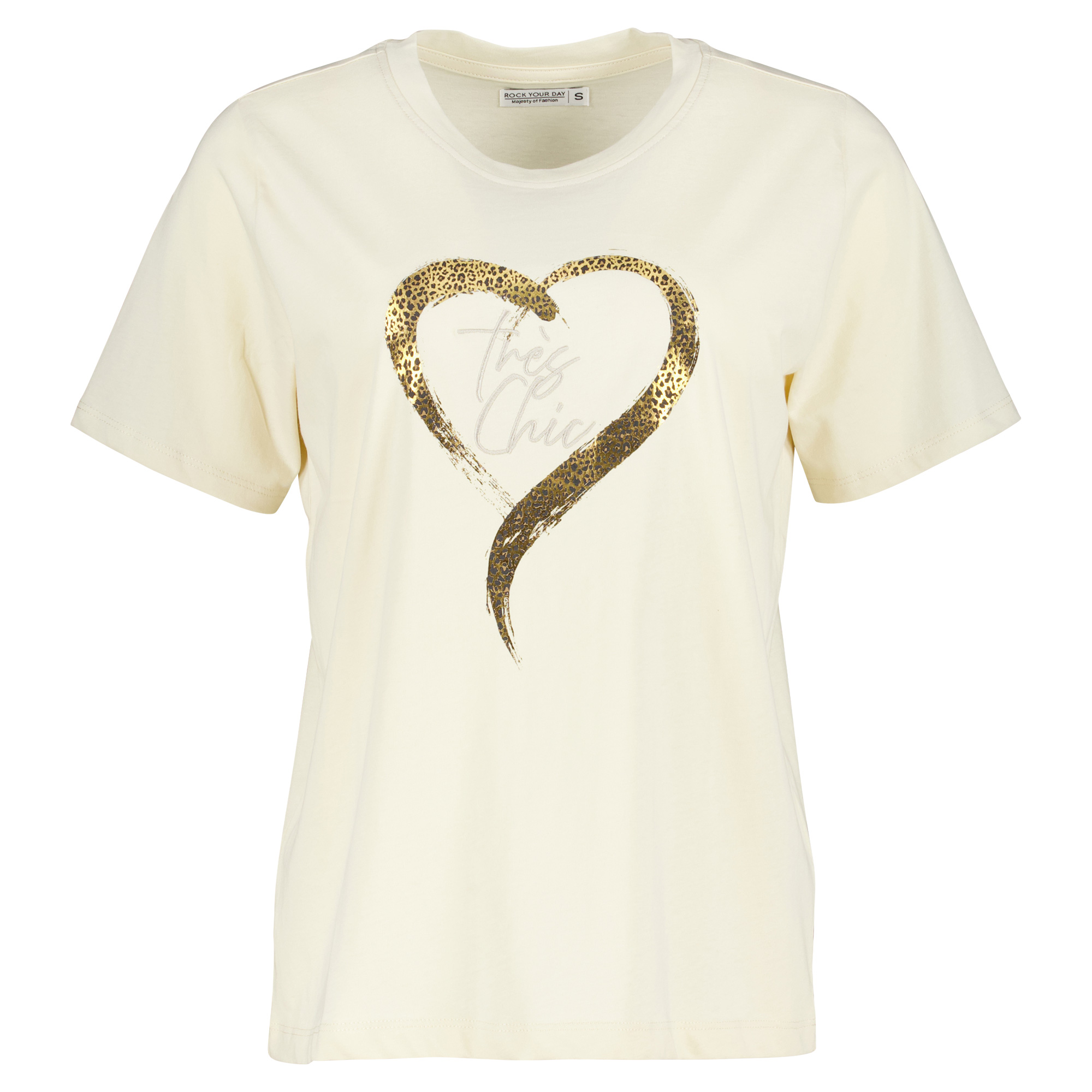 Weibliches Model mit Rock Your Day T-Shirt 